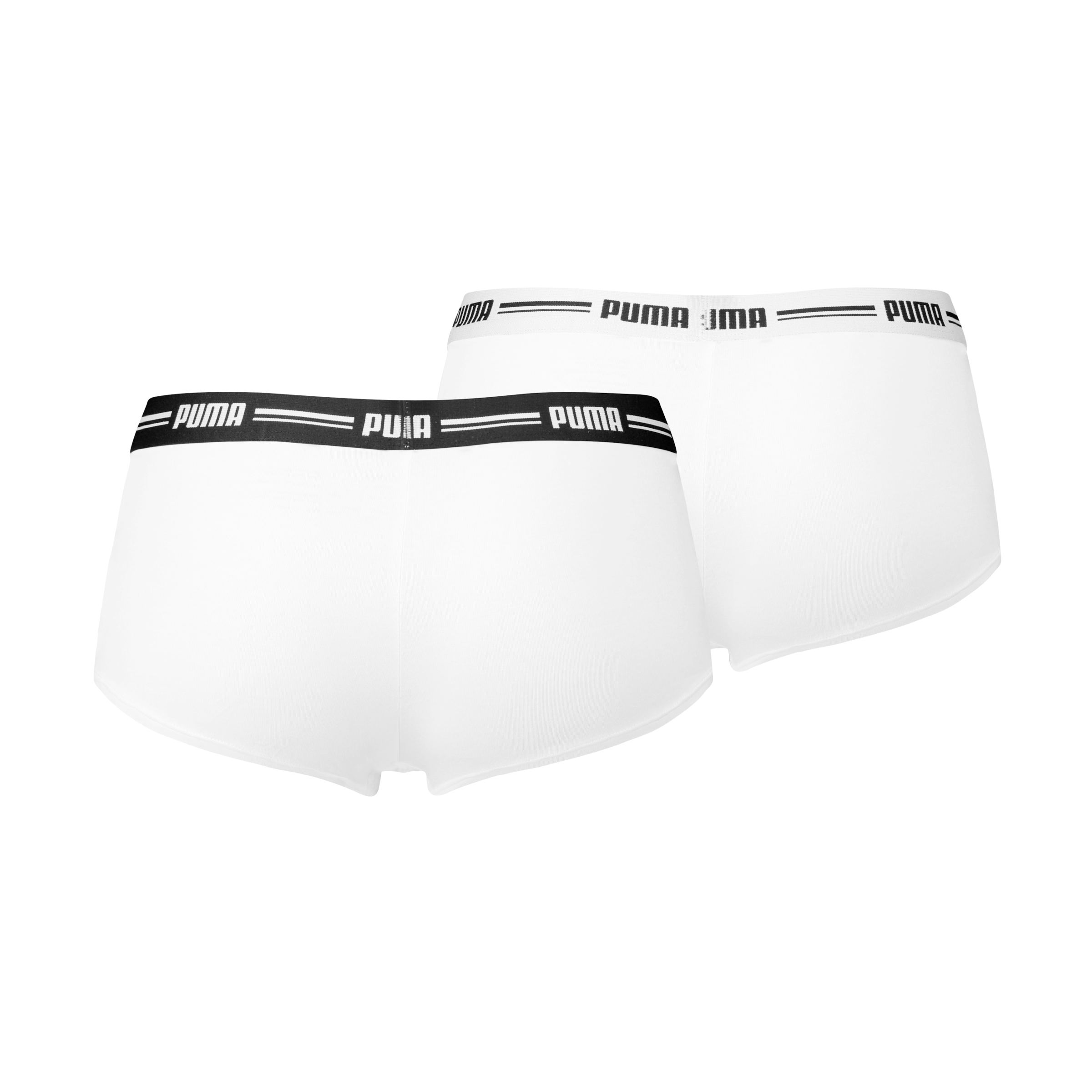 PUMA Panty »PUMA WOMEN MINI SHORT 2P PACK«, (Packung, 2er Pack), mit markantem Logo-Bund