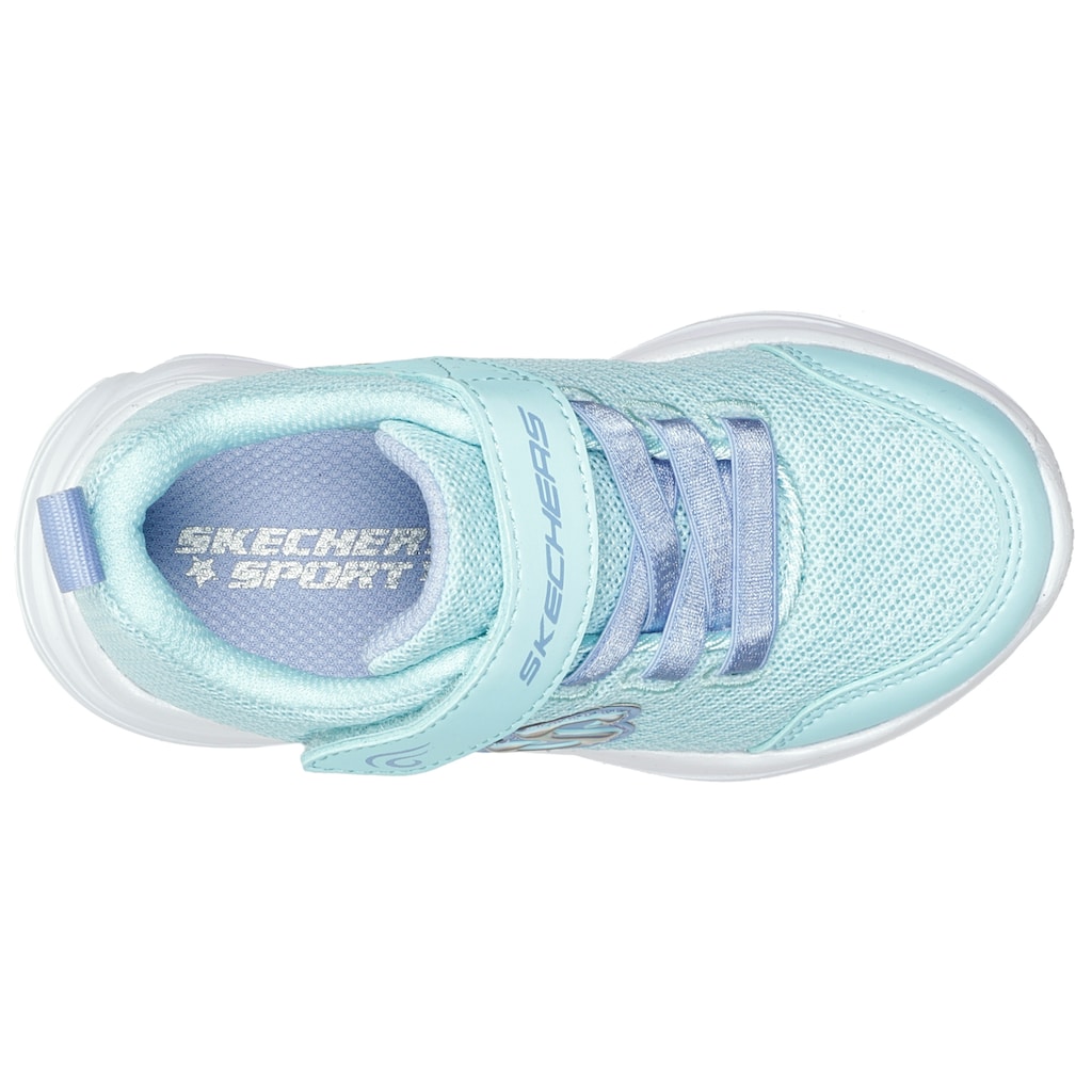 Skechers Kids Sneaker »WAVY LITES«, mit praktischem Klettverschluss, Freizeitschuh, Halbschuh, Schnürschuh