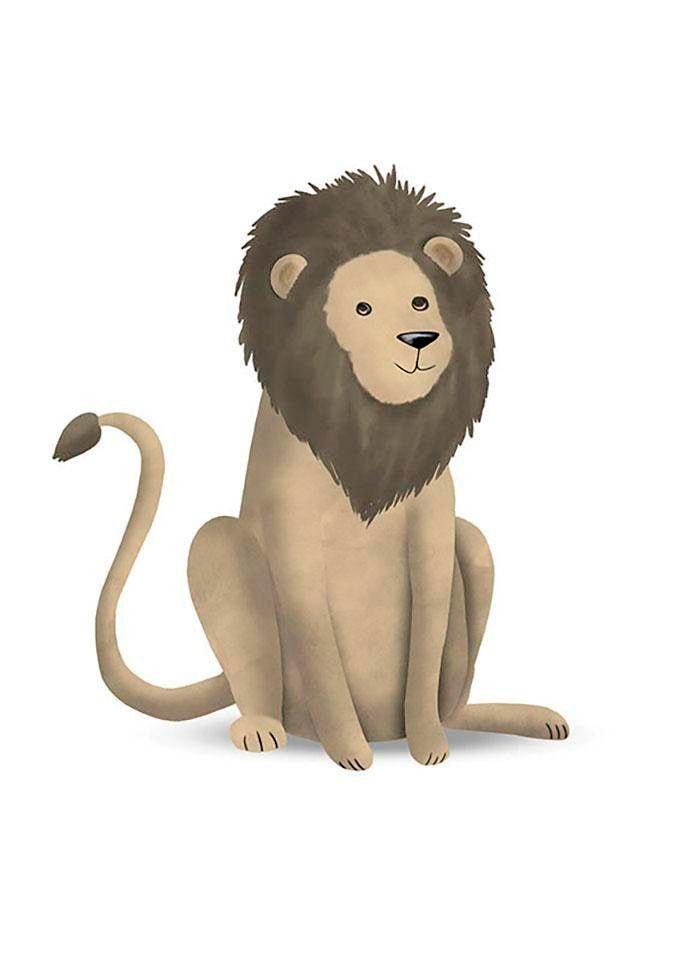 Lion«, Wohnzimmer im »Cute Schlafzimmer, Animal Poster kaufen ❤ Komar Jelmoli-Online Shop (1 Kinderzimmer, Tiere, St.),