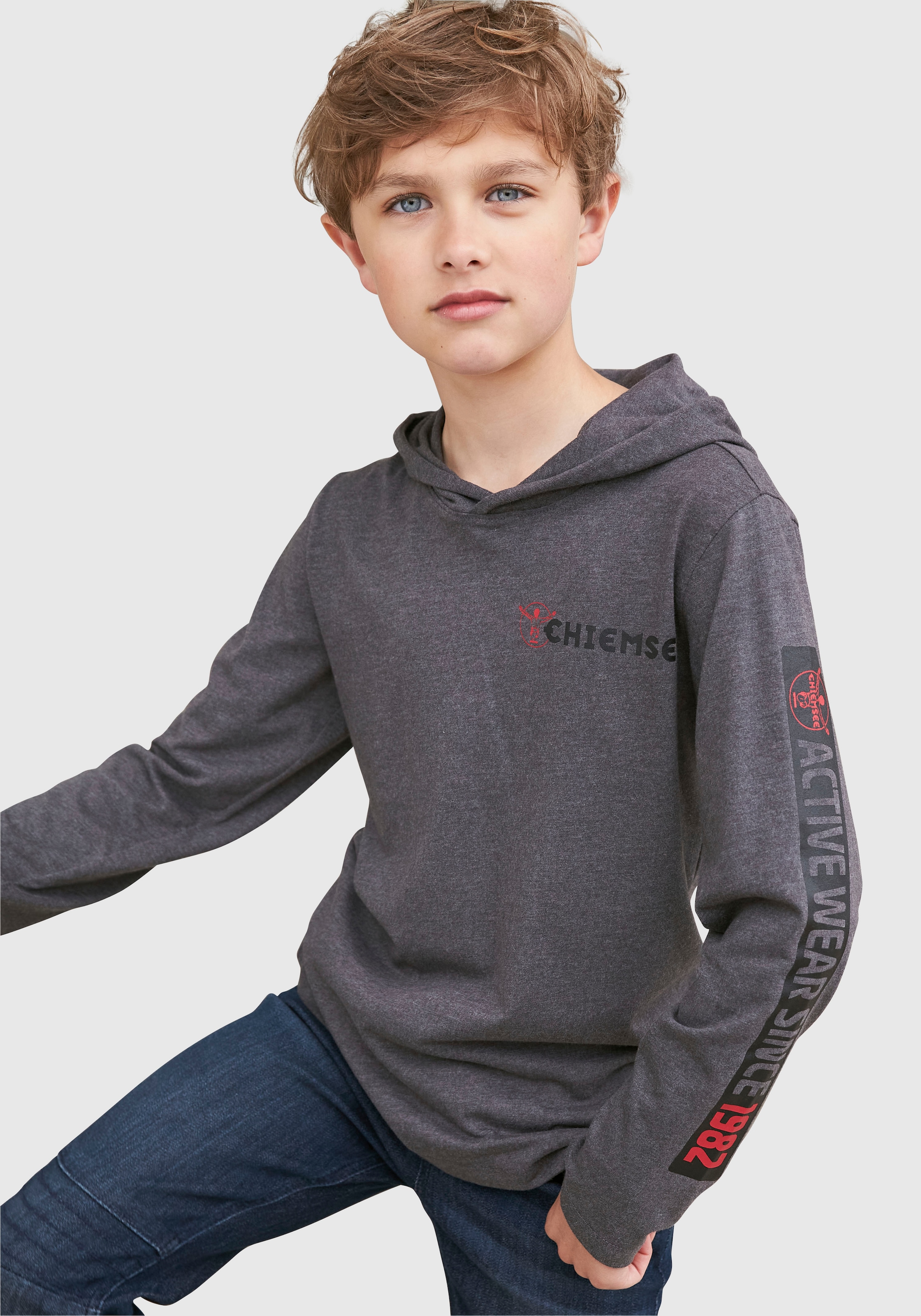 ✵ Chiemsee Kapuzenshirt »mit Ärmeldruck« online ordern | Jelmoli-Versand | Sweatshirts