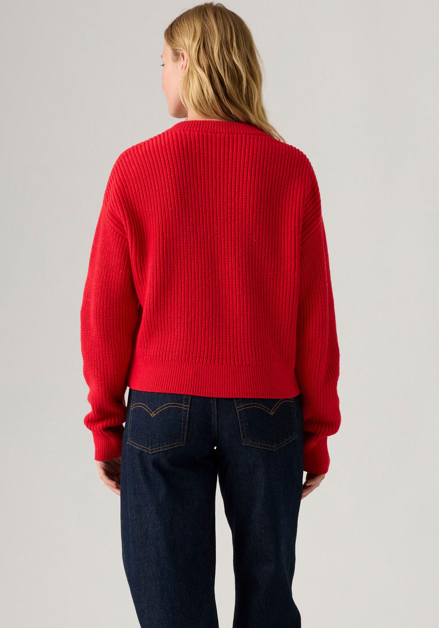 Levi's® Strickpullover »REESE VNECK SWEAT«, mit V-Ausschnitt