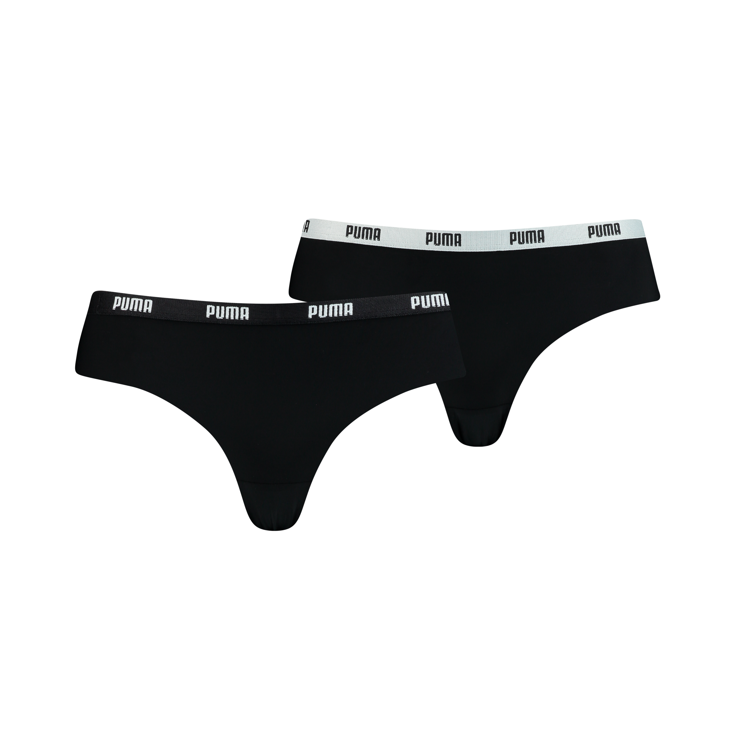 PUMA Brasilslip »PUMA WOMEN MICROFIBER BRAZILIAN 2P HANG« 2er Pack, Mit Soft-Touch-Bund