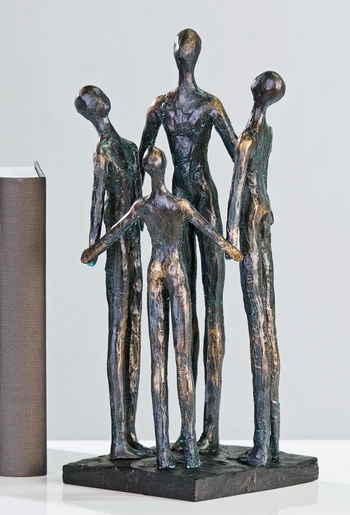 Casablanca by Gilde Dekofigur »Skulptur Group«, Dekoobjekt, Höhe 30 cm, mit Spruchanhänger, Wohnzimmer
