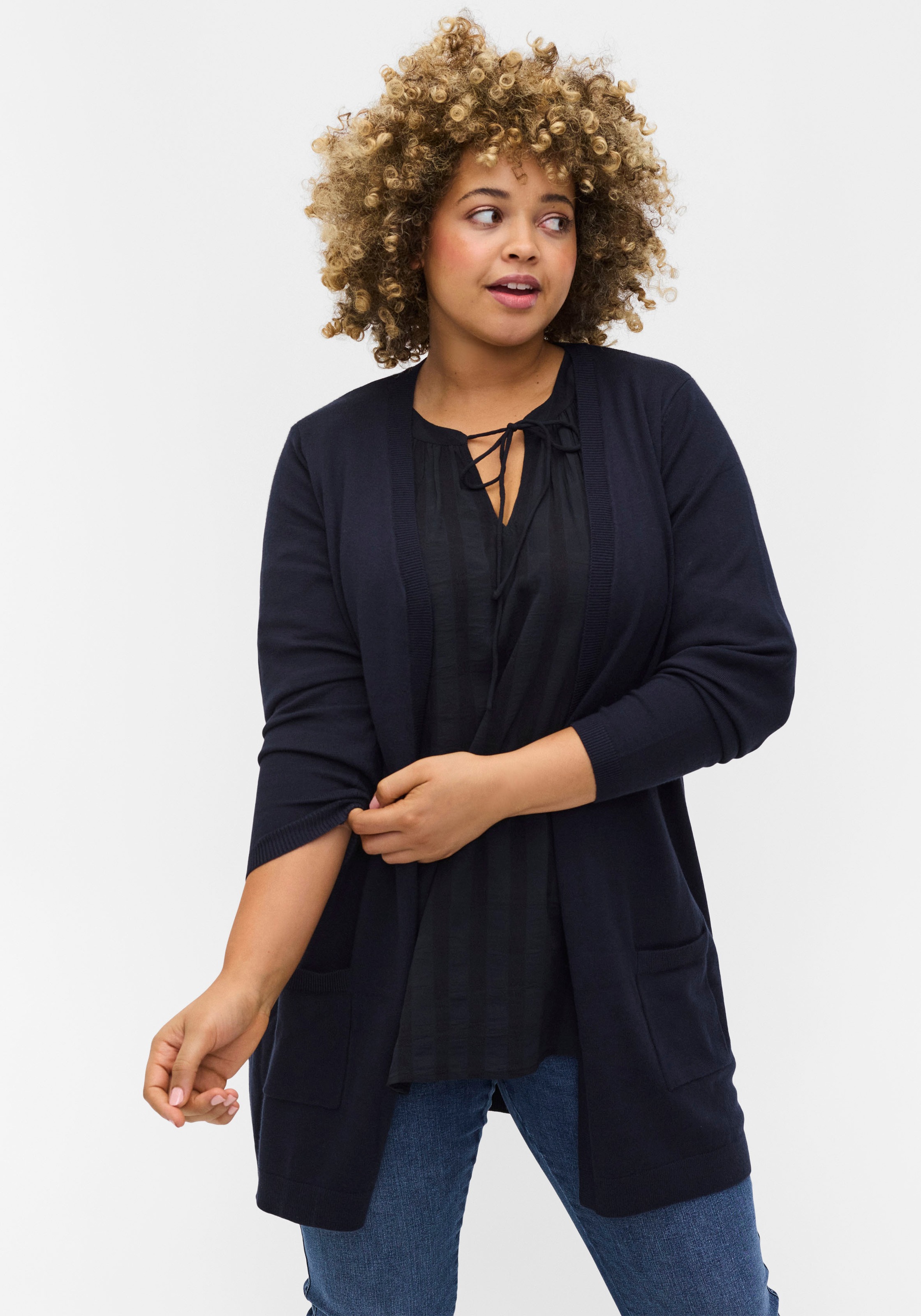Zizzi Cardigan, in verschlussloser Form kaufen