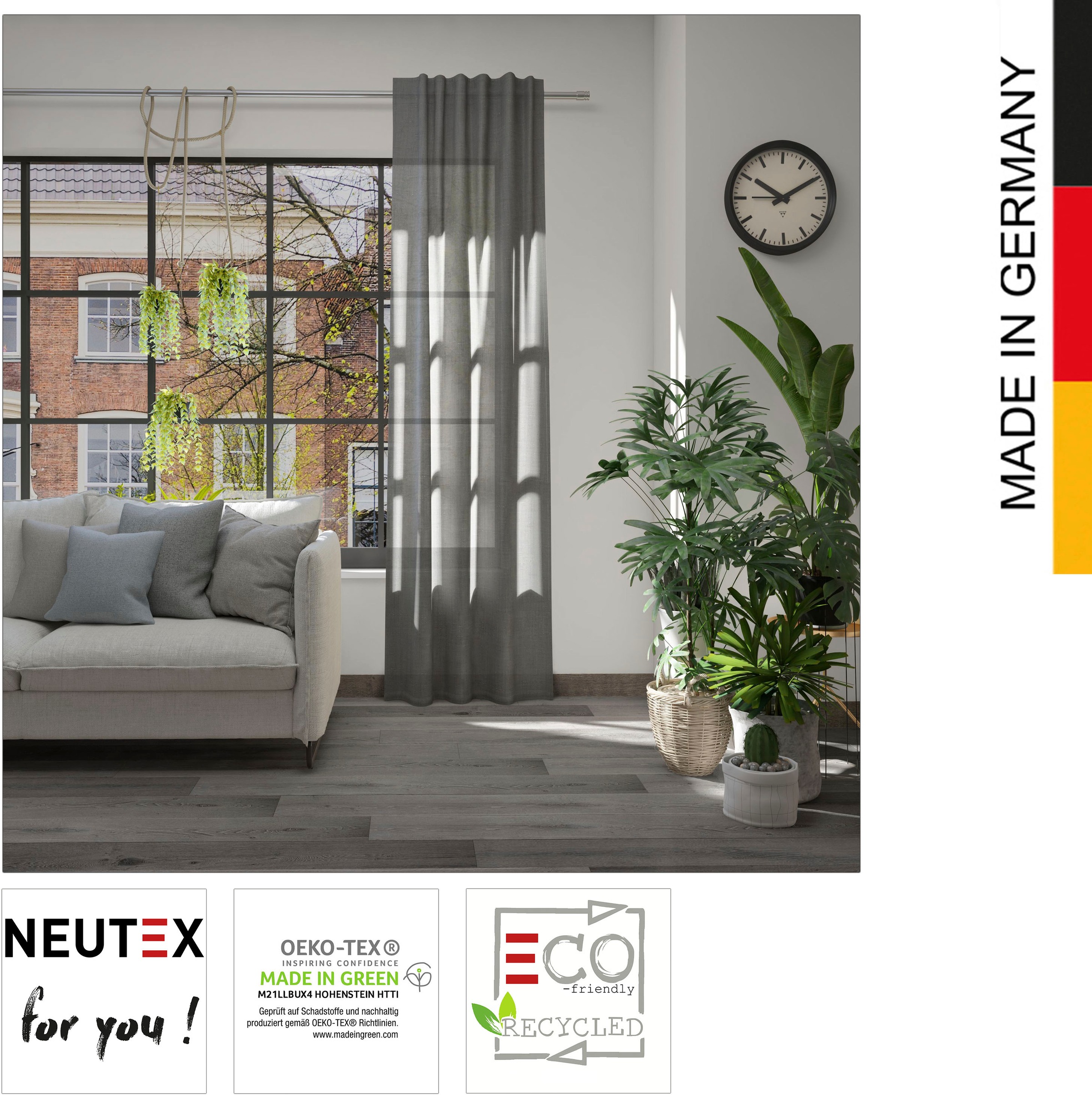 »Leon for | nachhaltig kaufen Vorhang Neutex online Jelmoli-Versand (1 you! Eco«, St.),