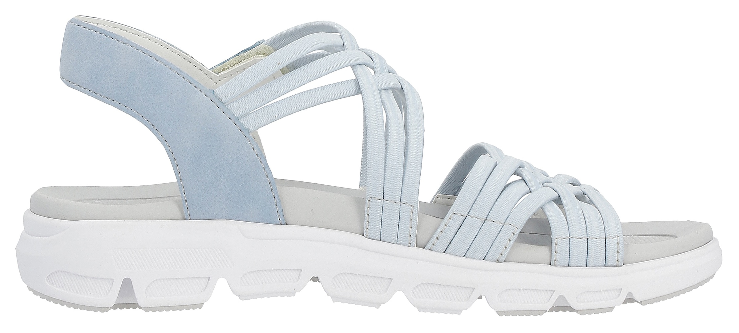 Rieker EVOLUTION Sandale, Sommerschuh, Sandalette, mit Stretchriemchen und Klettverschluss