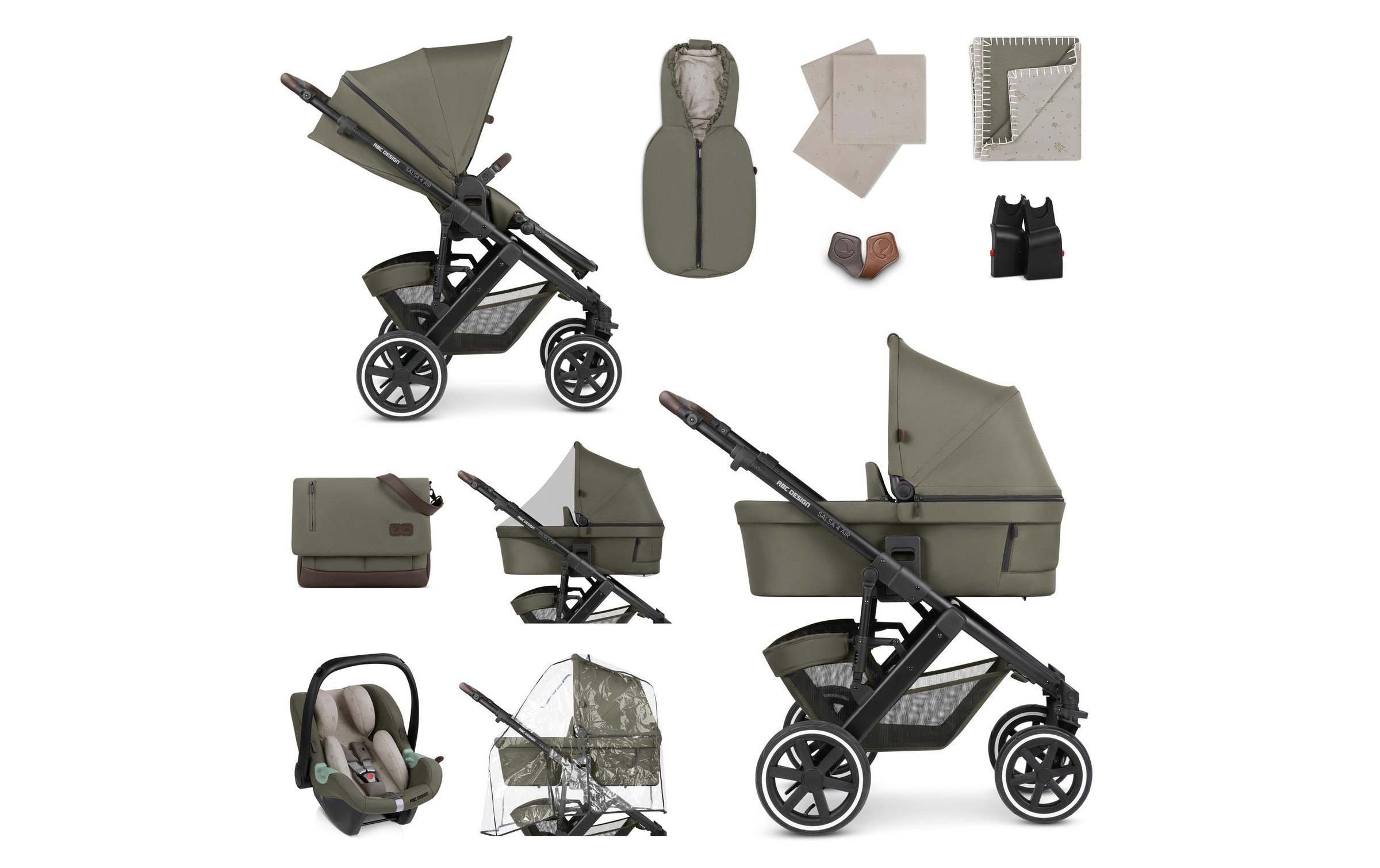 ABC Design Kombi-Kinderwagen »Salsa 4 Air Wheat«