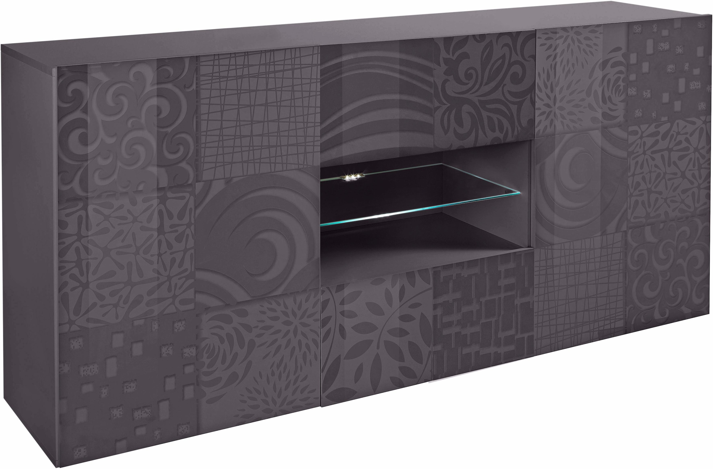 Breite mit | cm »Miro«, bestellen 181 Sideboard LC Jelmoli-Versand Siebdruck dekorativem online
