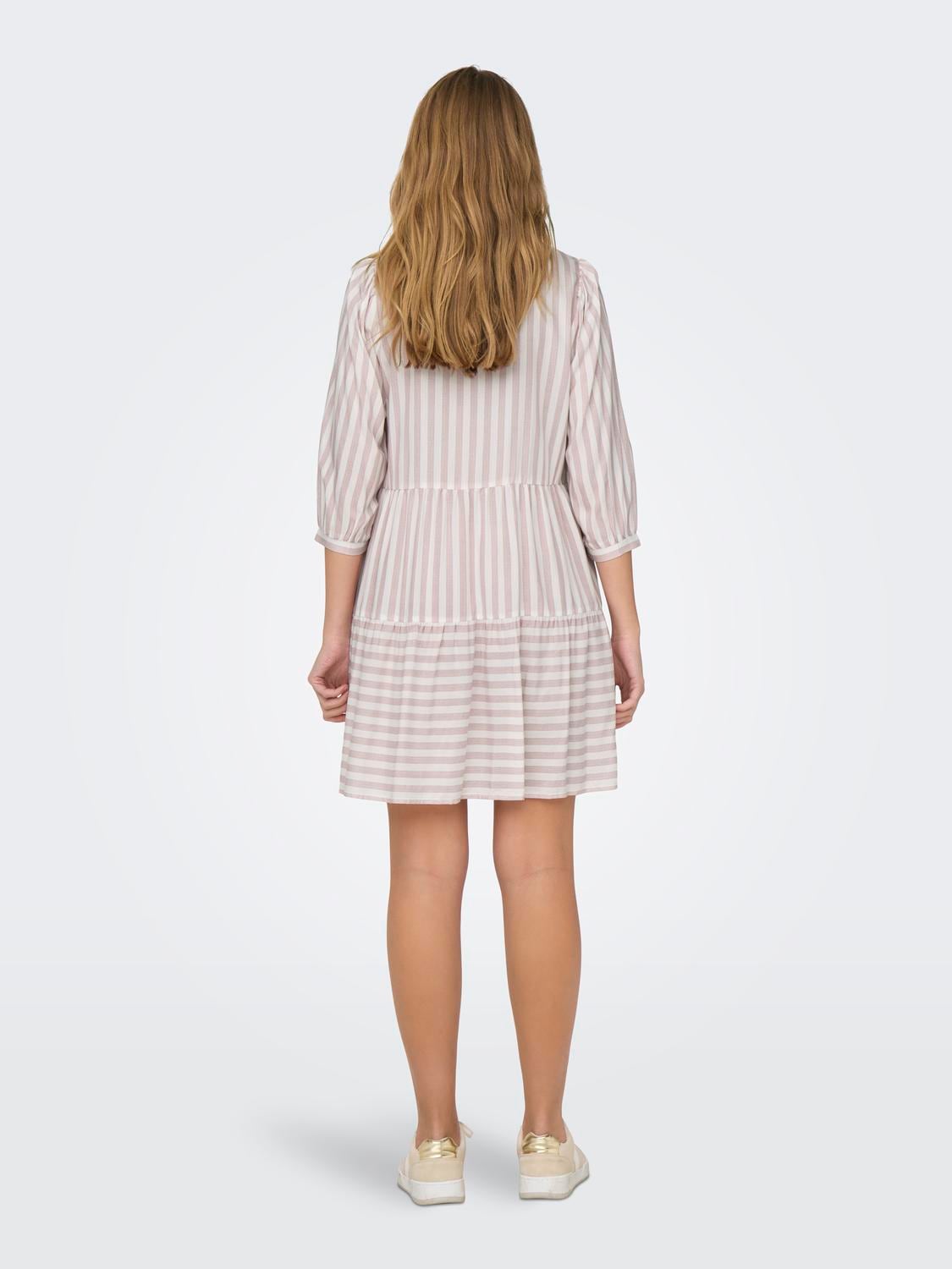 ONLY Tunikakleid »ONLKAYA 3/4 PUFF SHORT DRESS WVN NOOS«, Sommerkleid