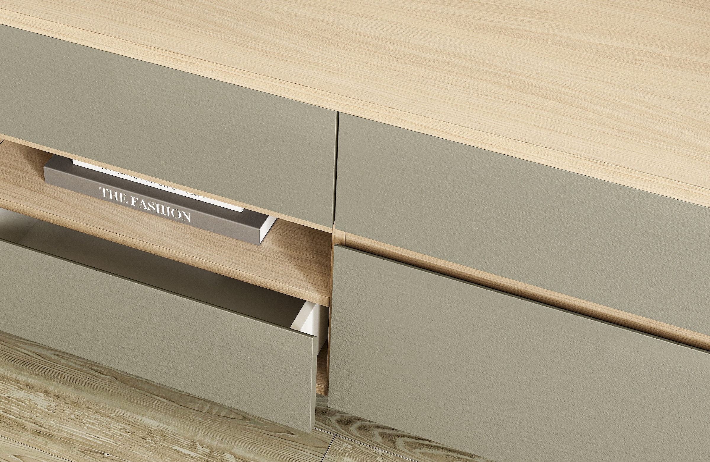 Home affaire TV-Schrank »Stranda, moderner TV-Unterschrank, Kommode im Scandi-Style, Lowboard«, Rahmenoptik, ausreichend Stauraum, vielseitig einsetzbar, 193 cm breit