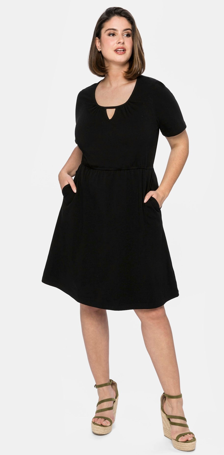 Sheego Jerseykleid »Jerseykleid«