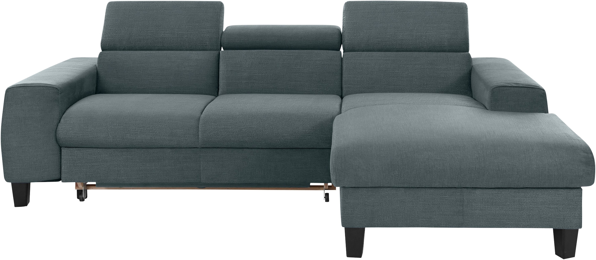 COTTA Polstergarnitur »Morven L-Form«, (Set), Set bestehend aus: Ecksofa mit Kopfteilverstellung & Hocker