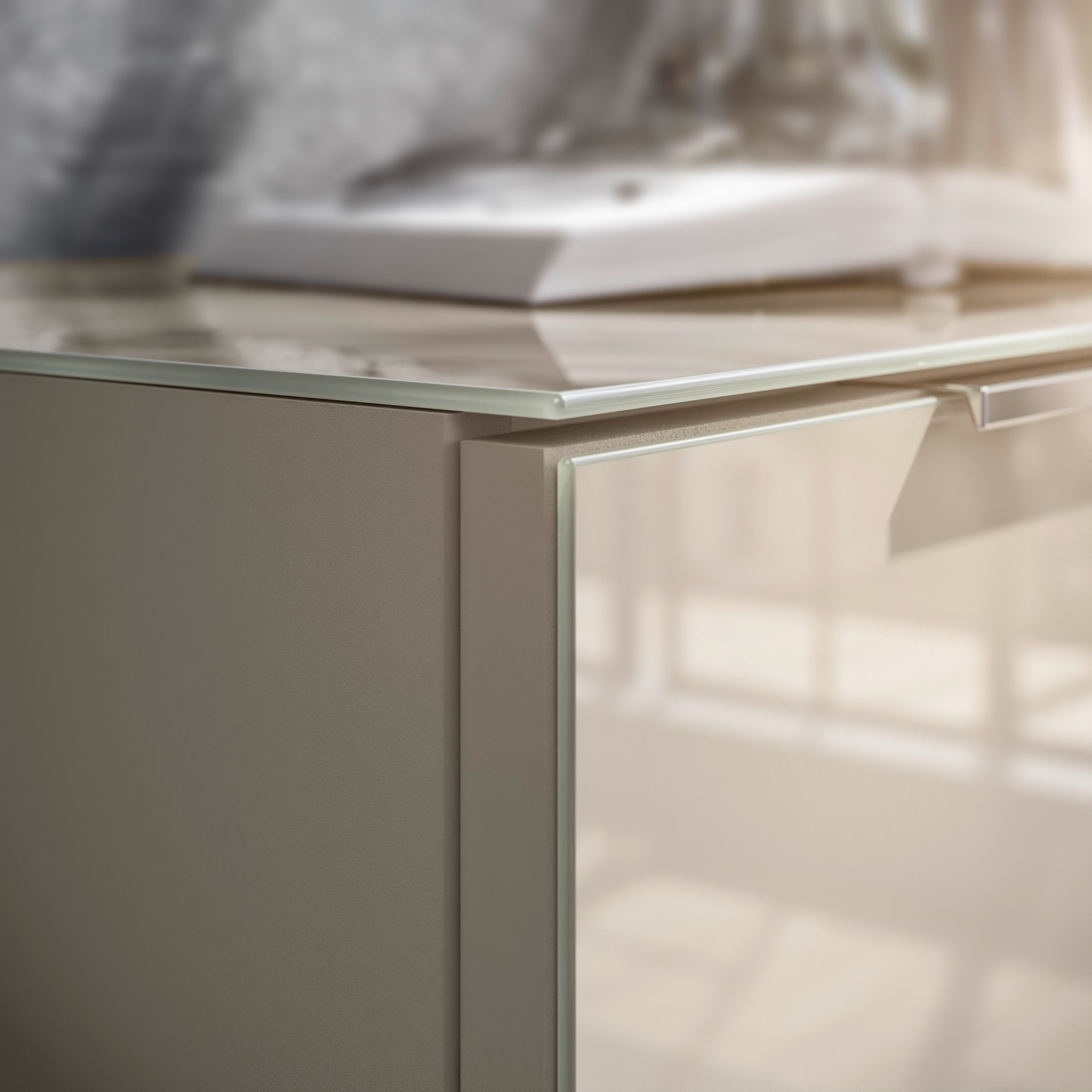 HBZ Lowboard »Santorin, BxHxT 180x99x40 cm«, (1 St.), Breite 180cm, Softclose für Türen und Schubkästen, Melaminbeschichtung