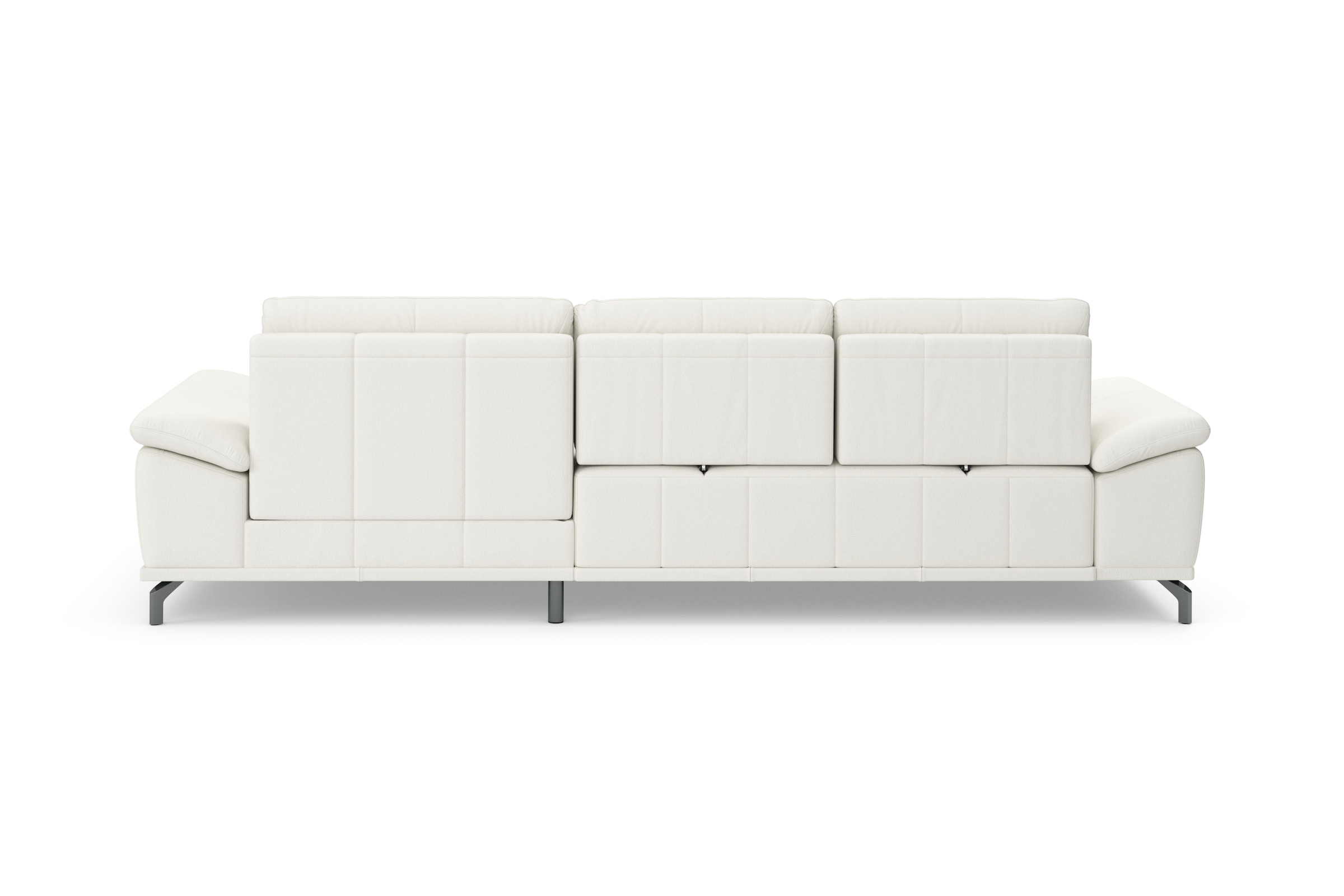 Places of Style Ecksofa Costello, mit Sitztiefenverstellung und Armlehnfunktion, incl. 3 Nierenkissen
