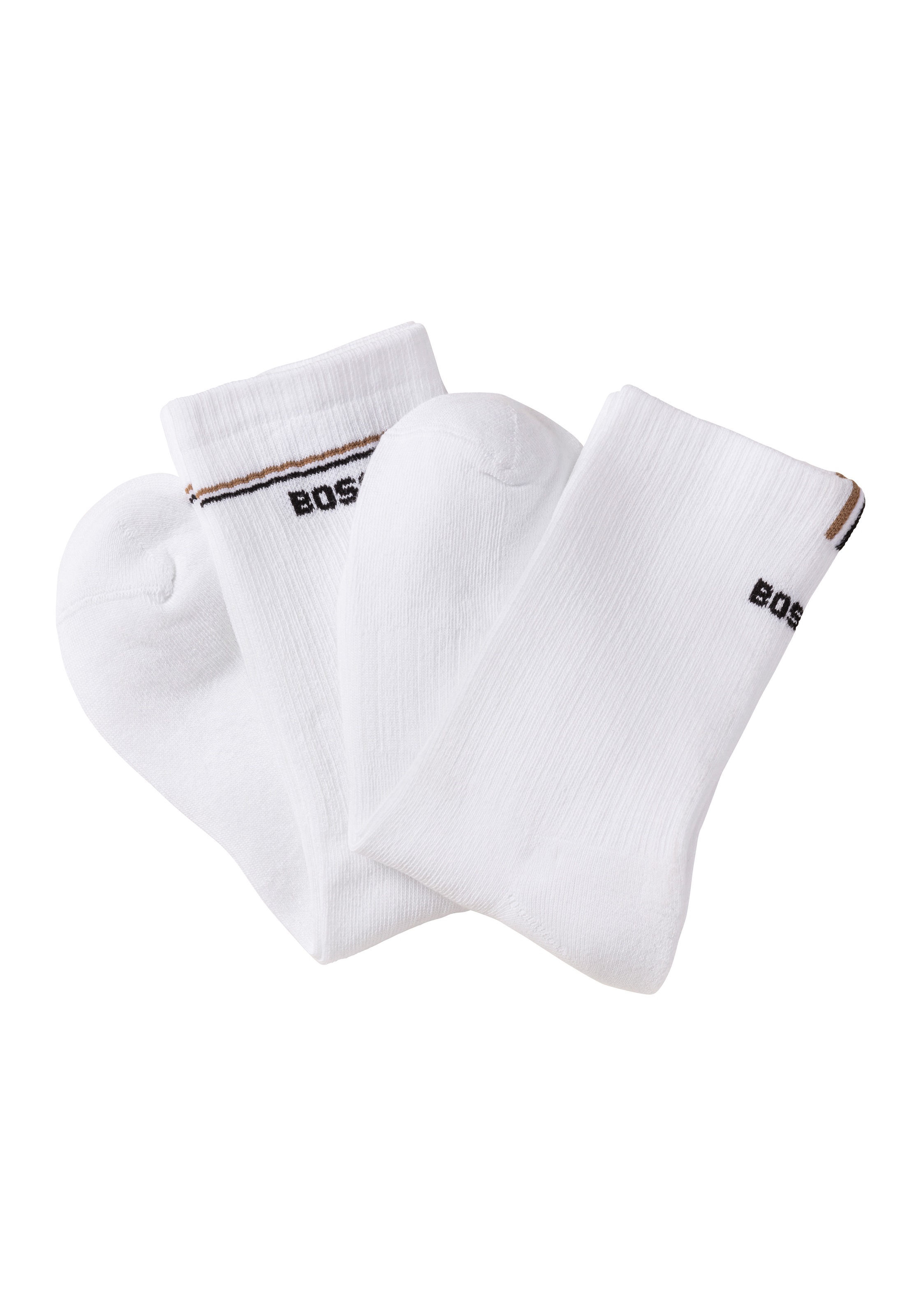 BOSS Socken »2P QS Iconic CC W«, (Packung, 2 Paar, 2er), mit BOSS-Logoschriftzug