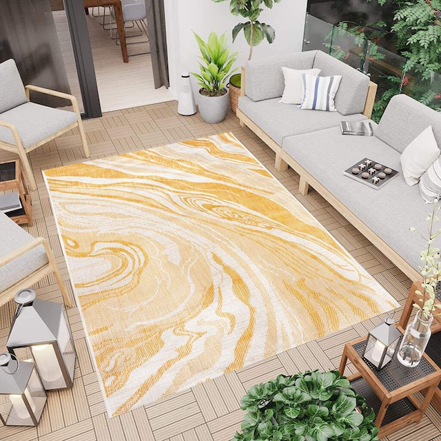Carpet City Teppich »Outdoor 710«, rechteckig, In/- Outdoor geeignet,  Abstrakt, Wohnzimmer, Balkon, Terrasse online kaufen | Jelmoli-Versand