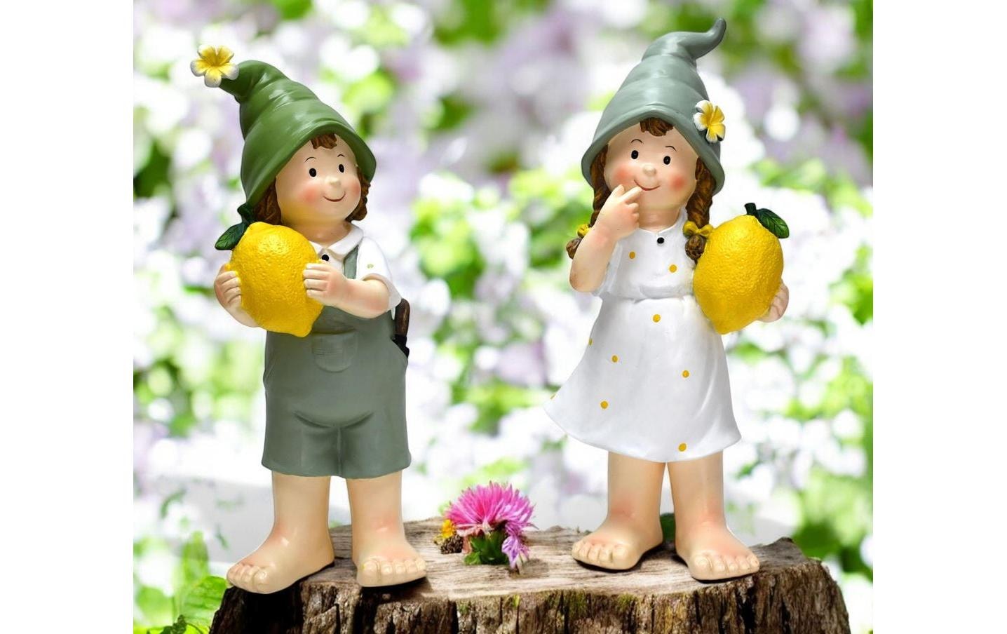 Gartenfigur »Dameco Kinder mit Zitrone 2er Set«