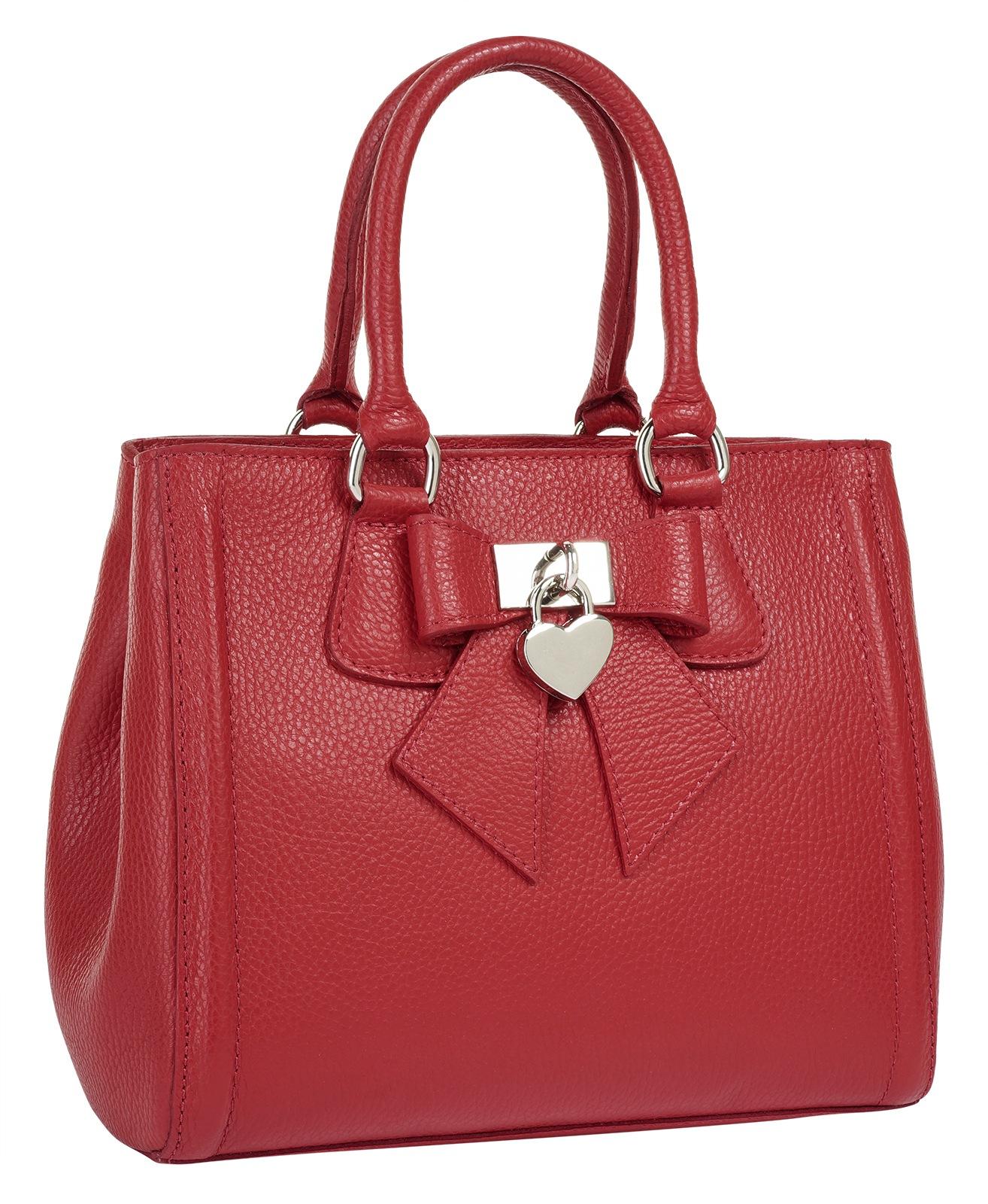 Cluty Henkeltasche, echt Leder, Made in Italy