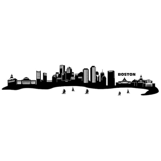 Wall-Art Wandtattoo »XXL Stadt Skyline Boston 120cm«, (1 St.) online kaufen  | Jelmoli-Versand