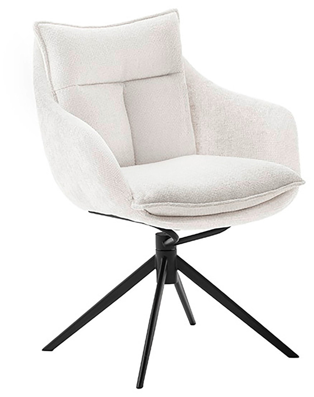 MCA furniture Esszimmerstuhl »PARKER«, Strukturstoff, (2er-Set), drehbar 360°, Dreh- & Schwingfunktion, Belastbarkeit 120 kg