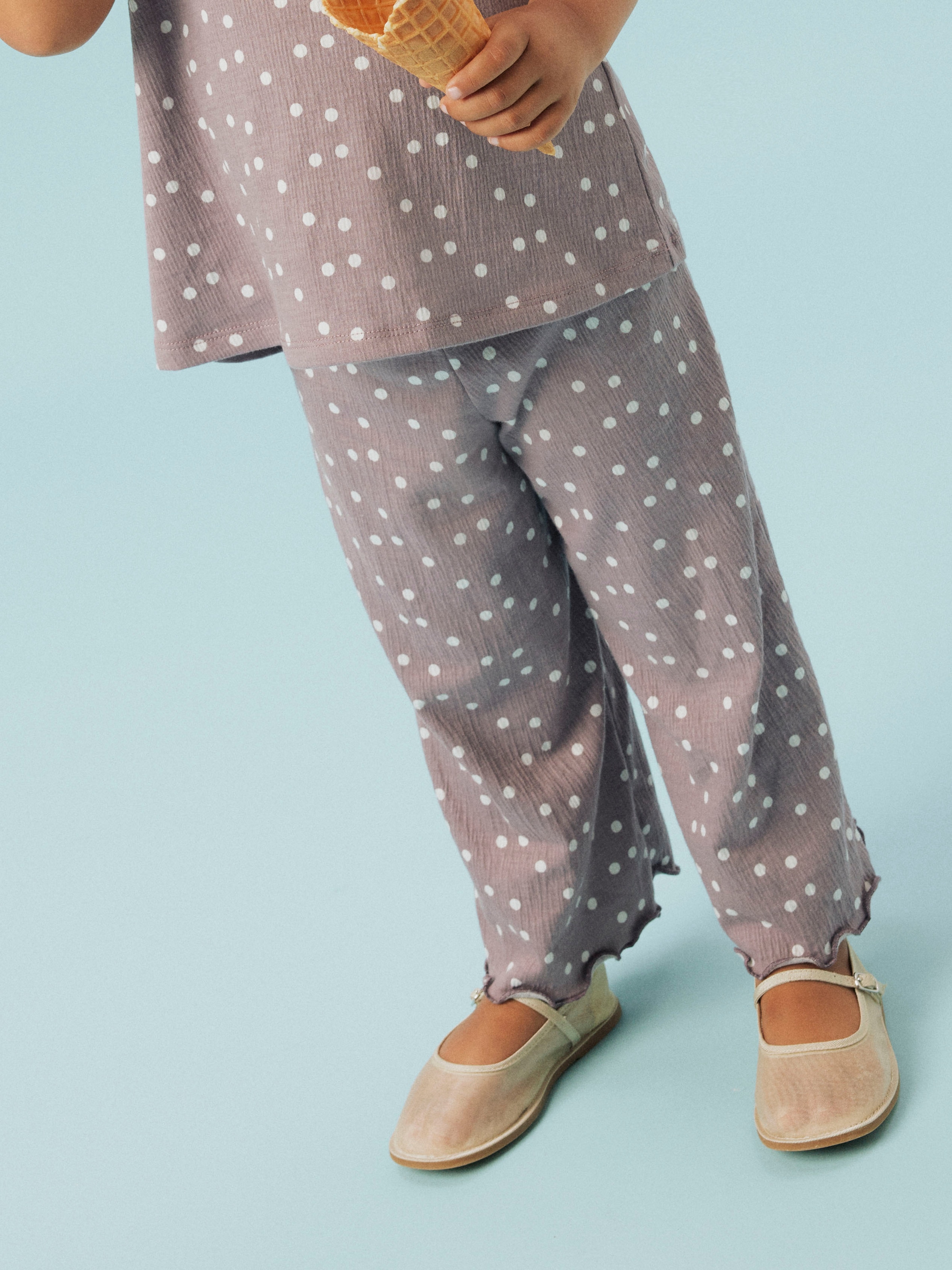 Name It Schlupfhose »NMFJUDY WIDE PANT« mit süsser Wellenkante am Bein