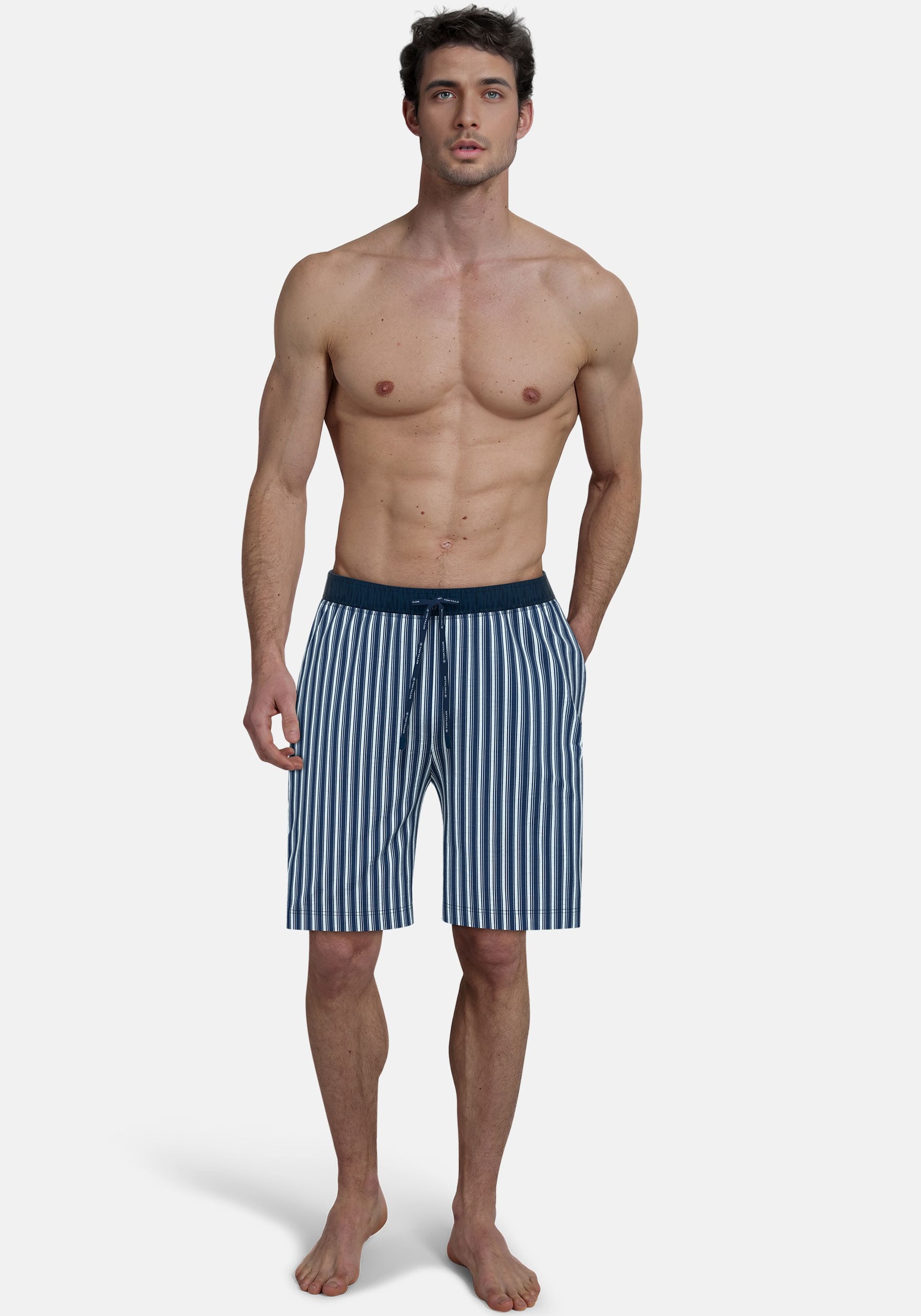 TOM TAILOR Bermudas »Kilkenny« Bindeband, Seitentaschen, locker, bequem, atmungsaktiv, elastisch