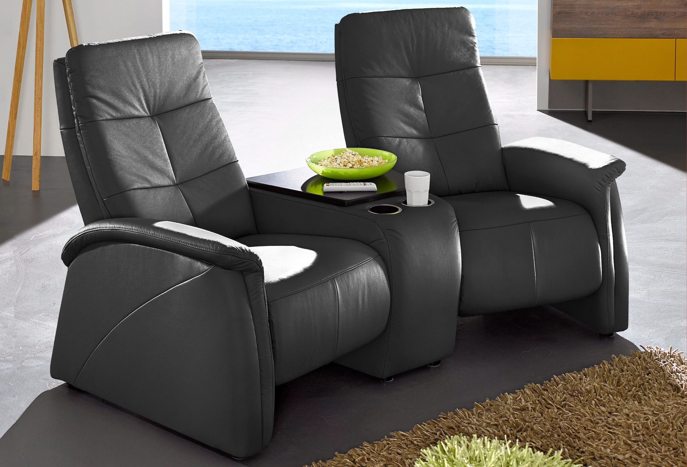 exxpo - sofa fashion 2-Sitzer »Tivoli, Kinosofa, bequem«, mit Relaxfunktion, integrierter Tischablage und Stauraumfach