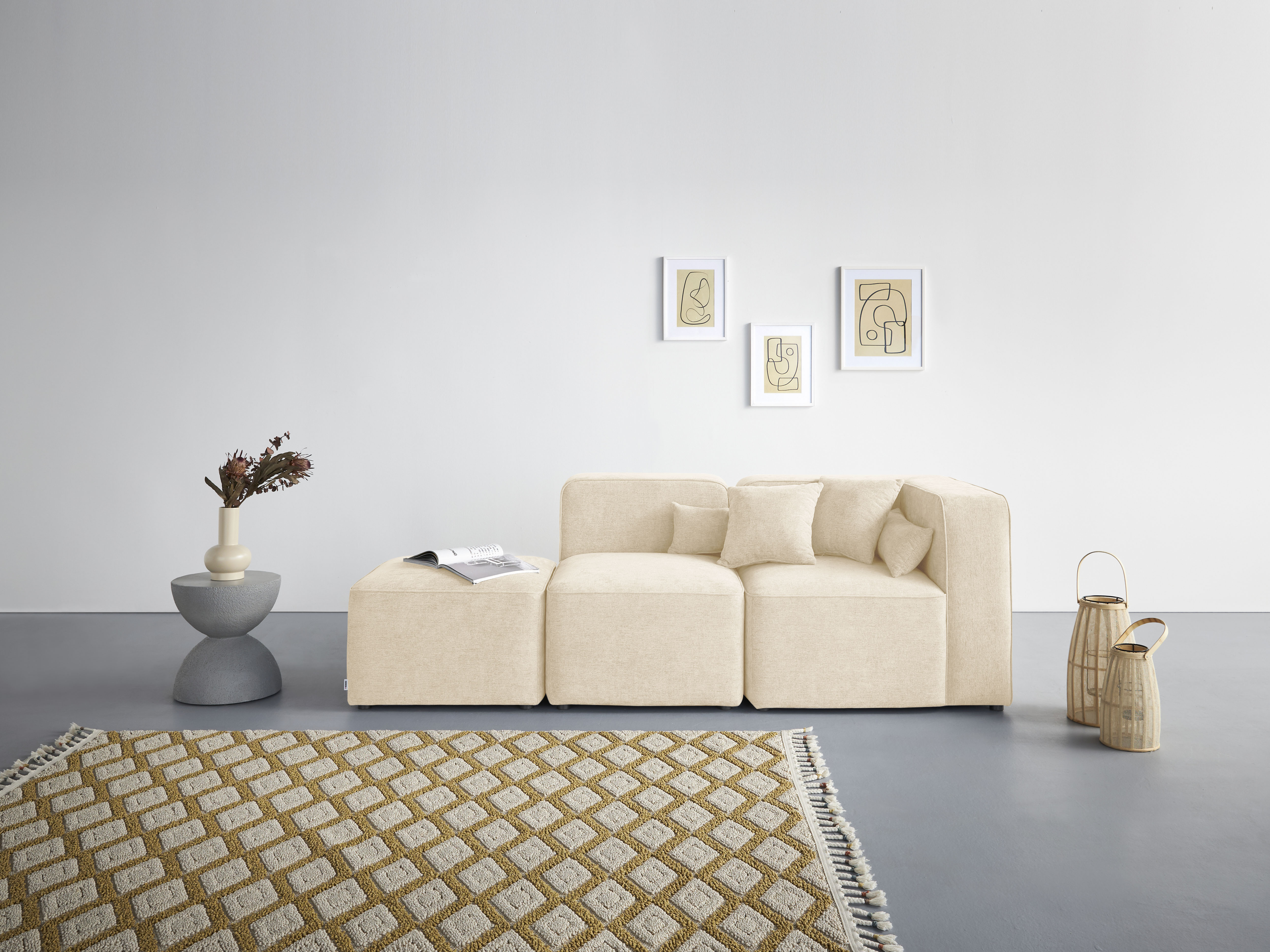 Home affaire 3-Sitzer "Sundstrup" Modulserie, individuelle Zusammenstellung