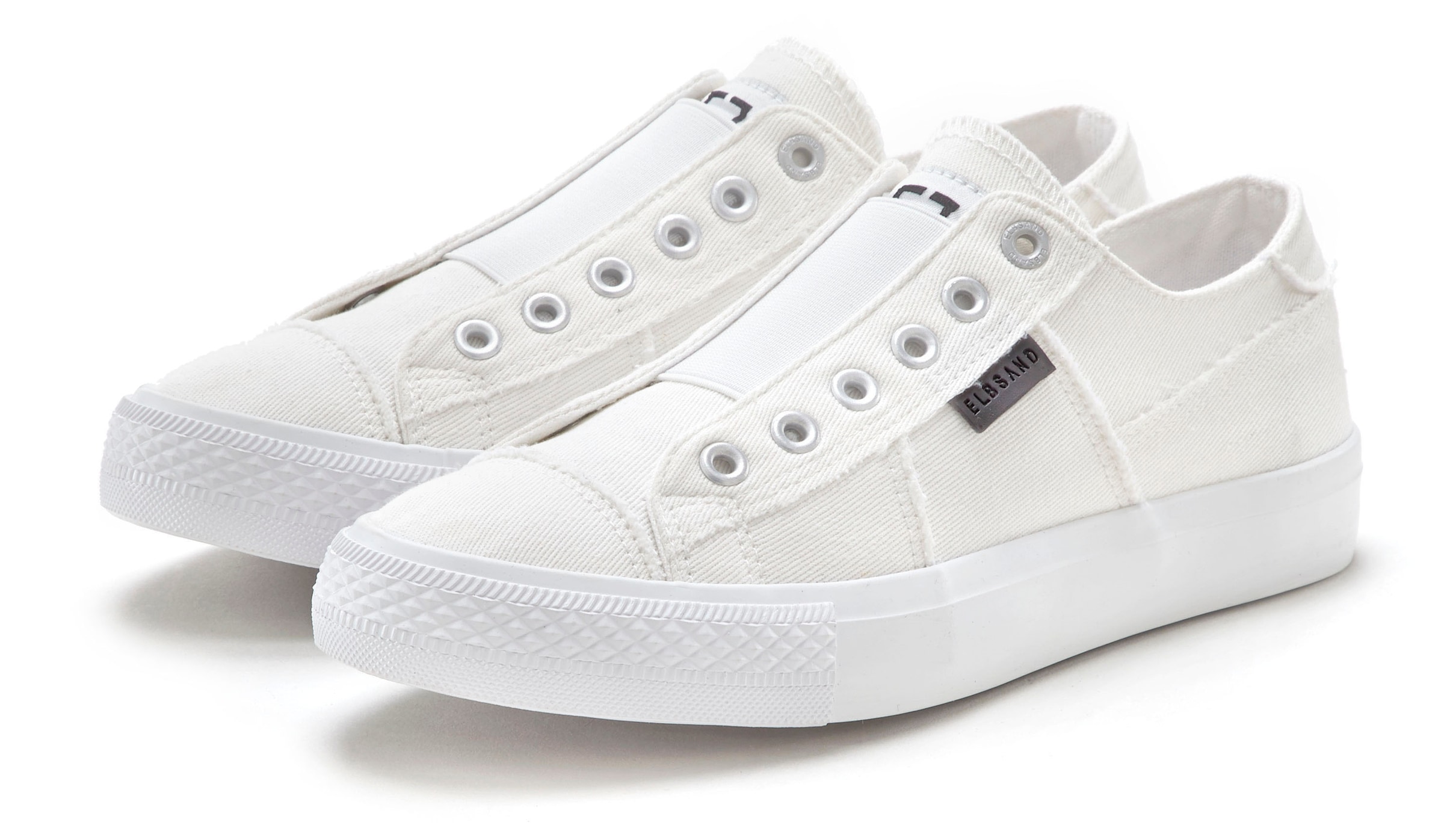 Elbsand Sneaker "Halbschuh, Slipper, Freizeitschuh, Stoffschuhe, Textilschuhe" Slip-On-Sneaker aus Textil zum Reinschlüpfen mit elastischem Einsatz