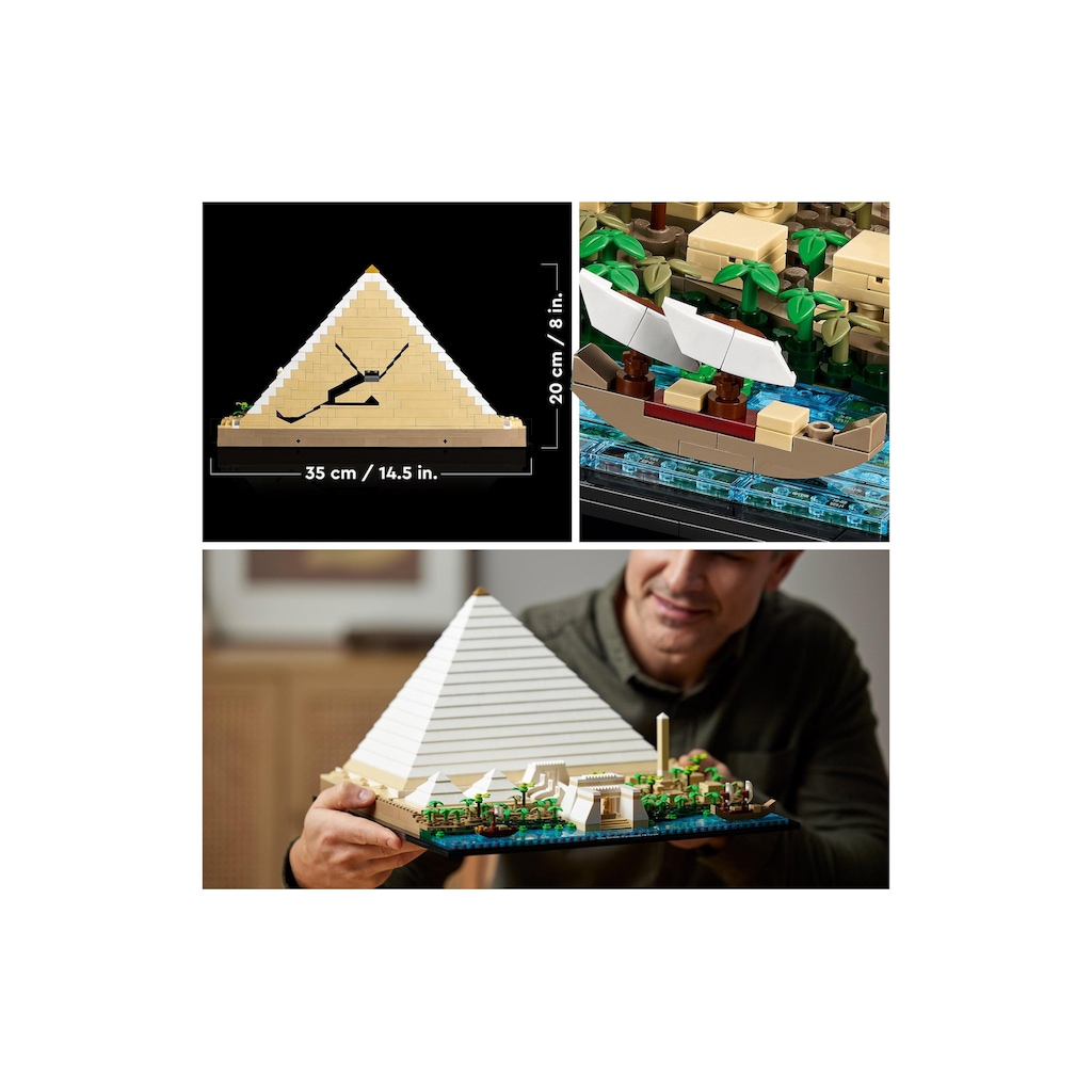 LEGO® Konstruktionsspielsteine »LEGO Architecture Cheops-Pyramide«, (1476 St.)