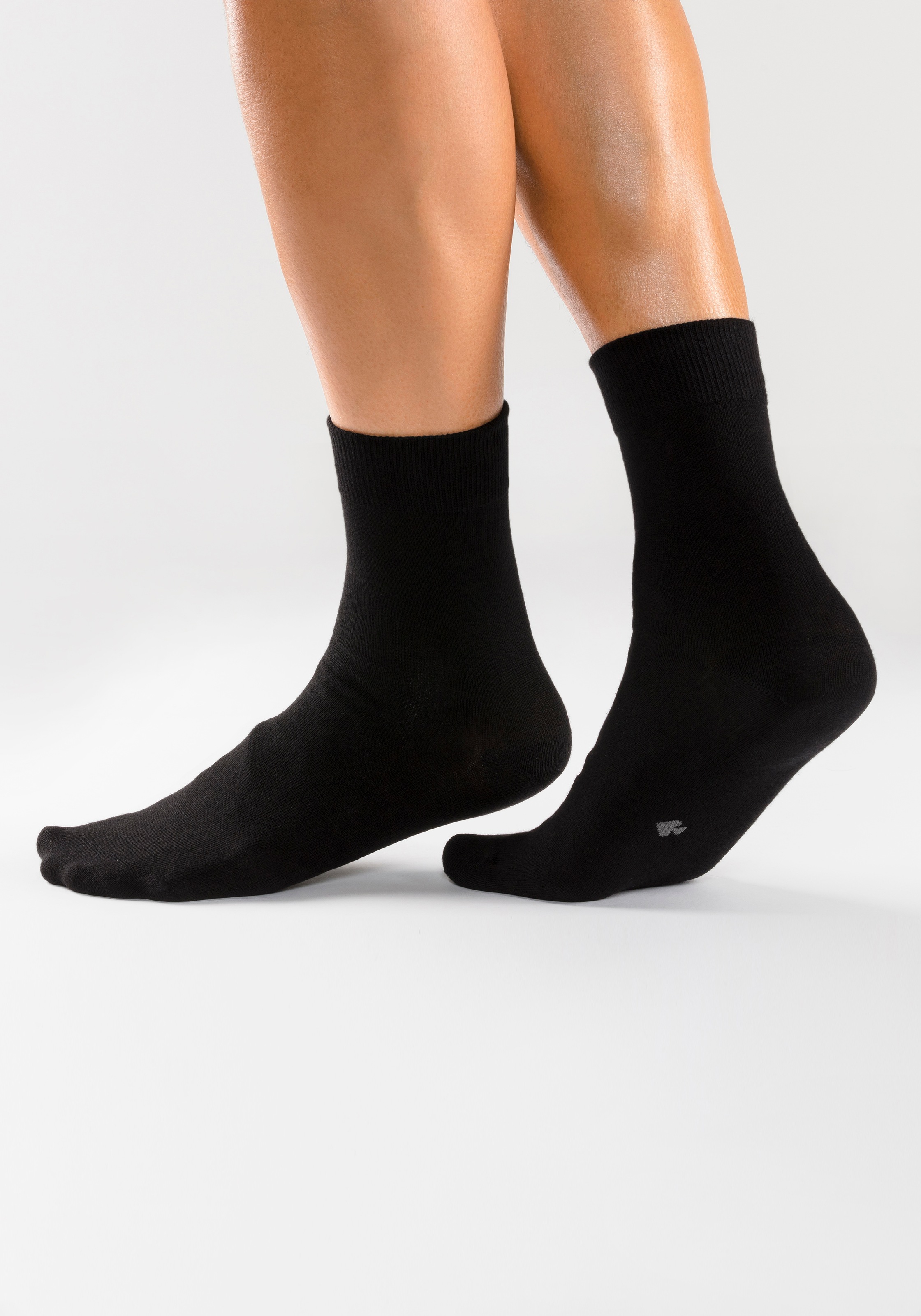 H.I.S Basicsocken, (Packung, 10 Paar), mit eingestrickten Symbolen