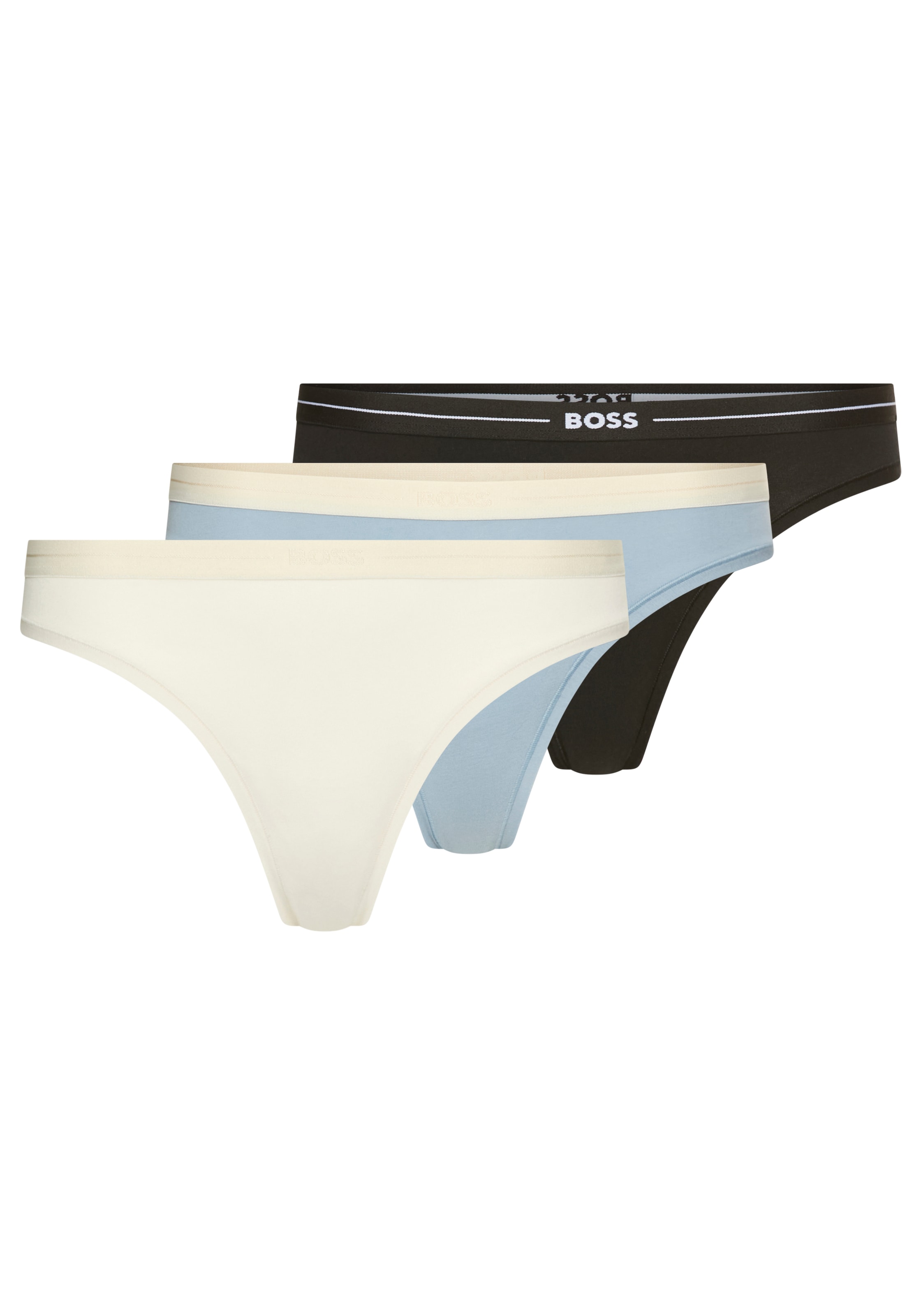 BOSS String »3P THONG« Packung, 3er, 3 Stk. mit BOSS Logobund