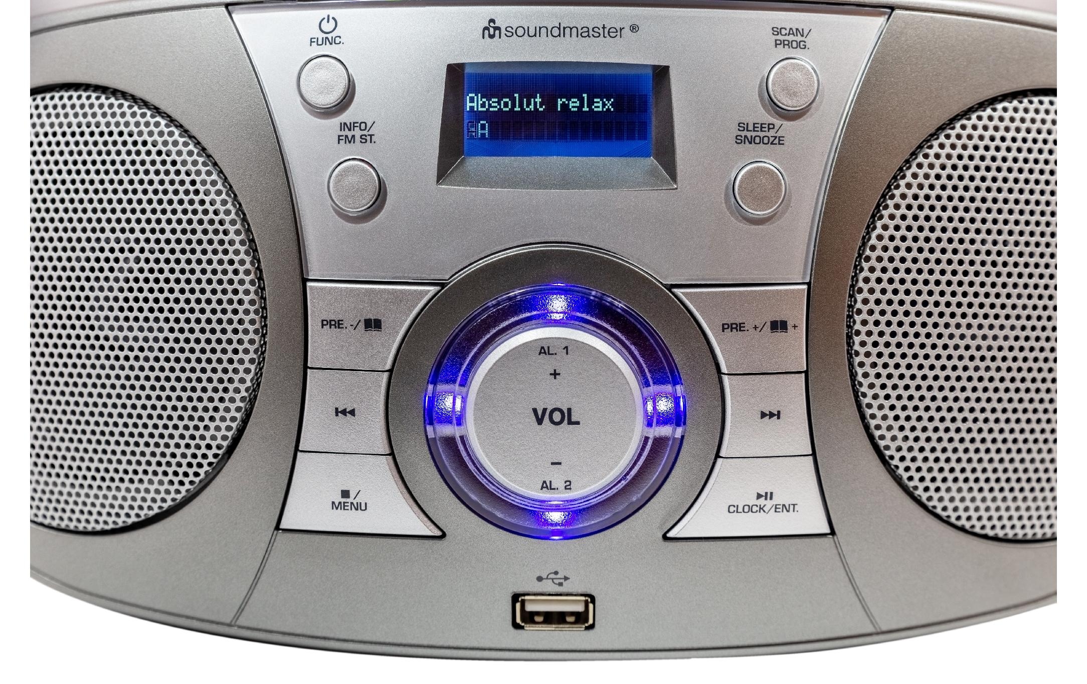 Soundmaster Digitalradio (DAB+) »SCD1800 Grau«, (Digitalradio (DAB+)-FM-Tuner)