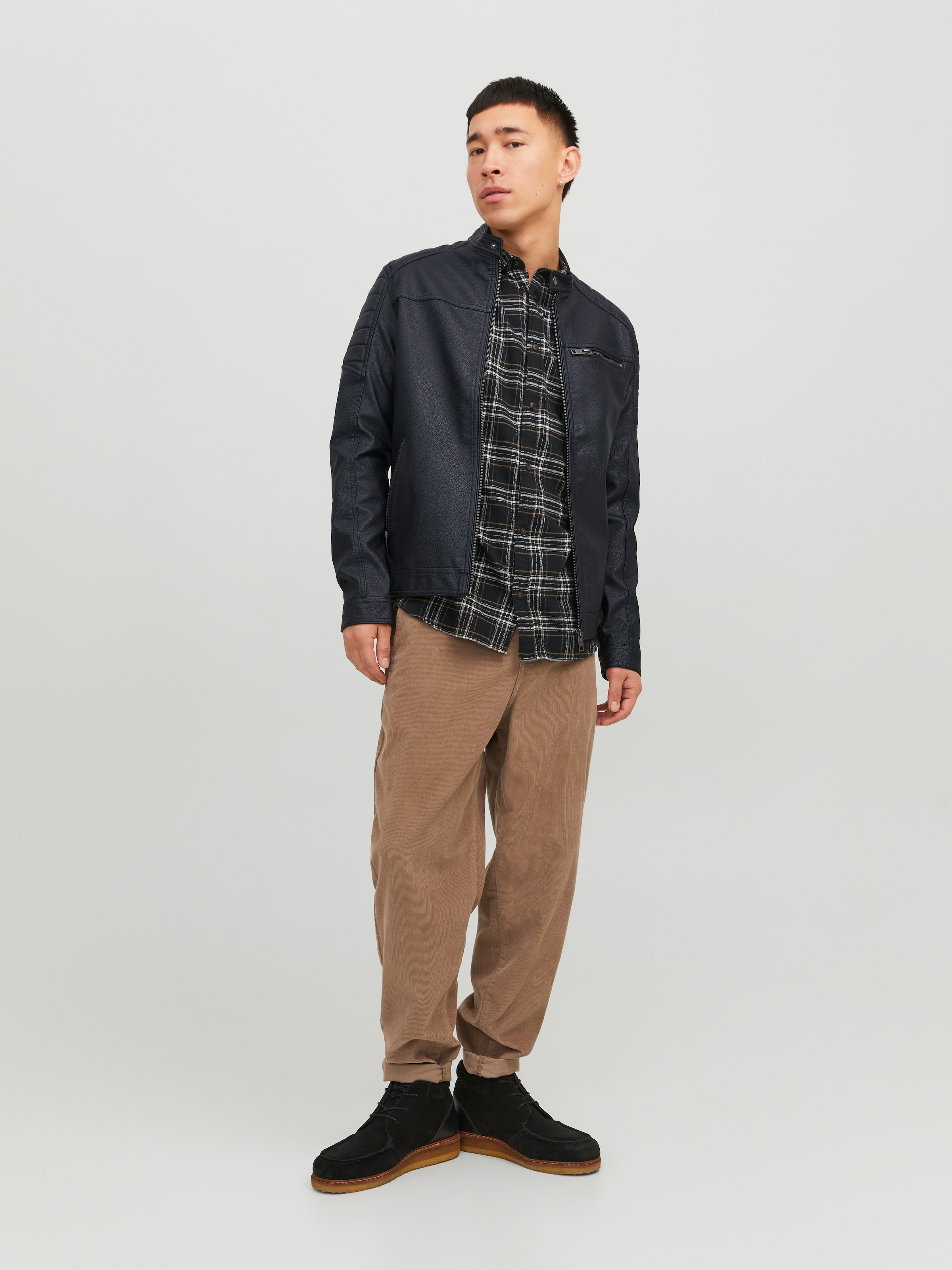 Jack & Jones Lederimitatjacke »JJEROCKY JACKET NOOS«