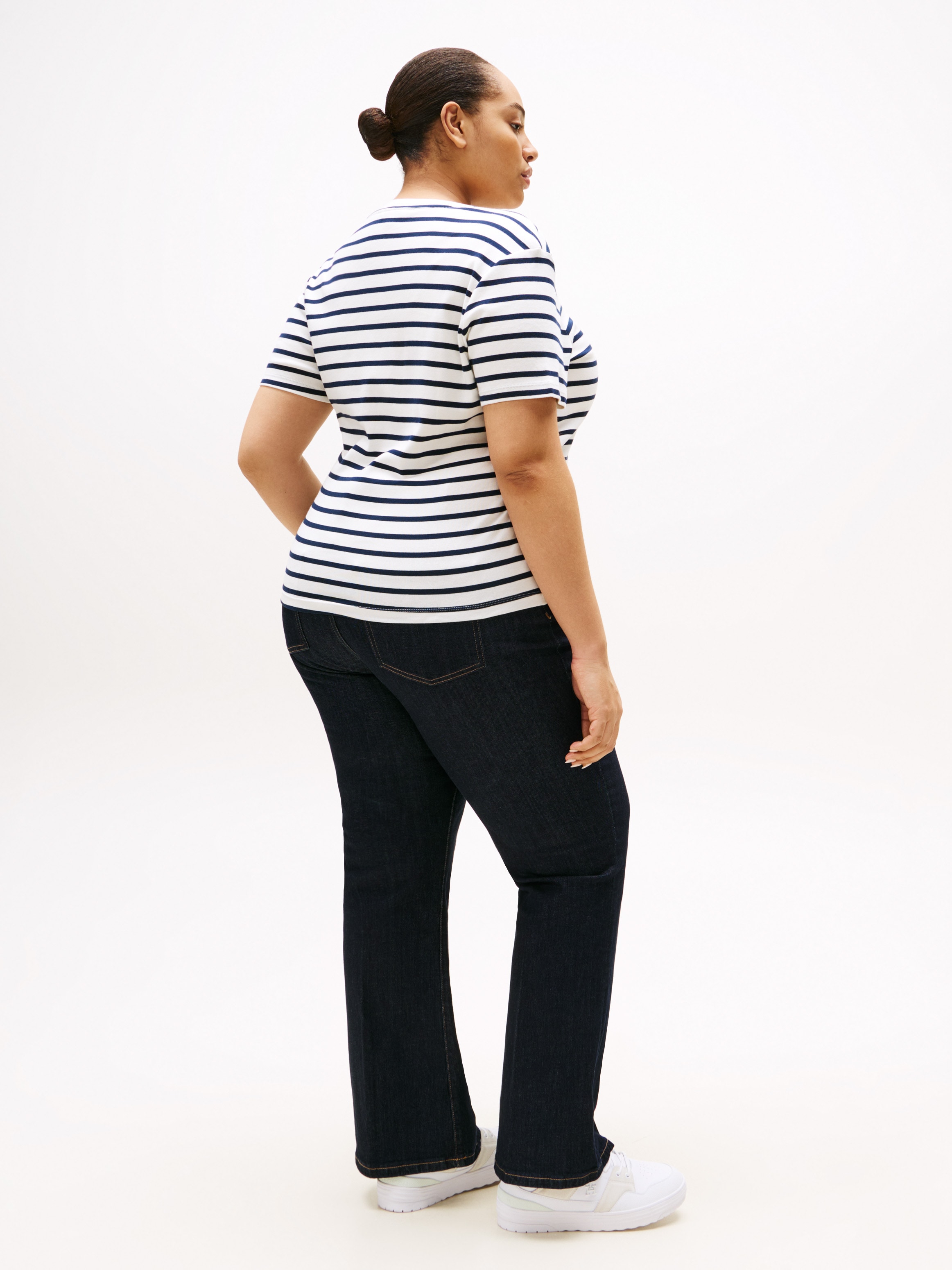 Tommy Hilfiger Curve V-Shirt »CRV SLIM CODY V-NK SS«, in Grossen Grössen