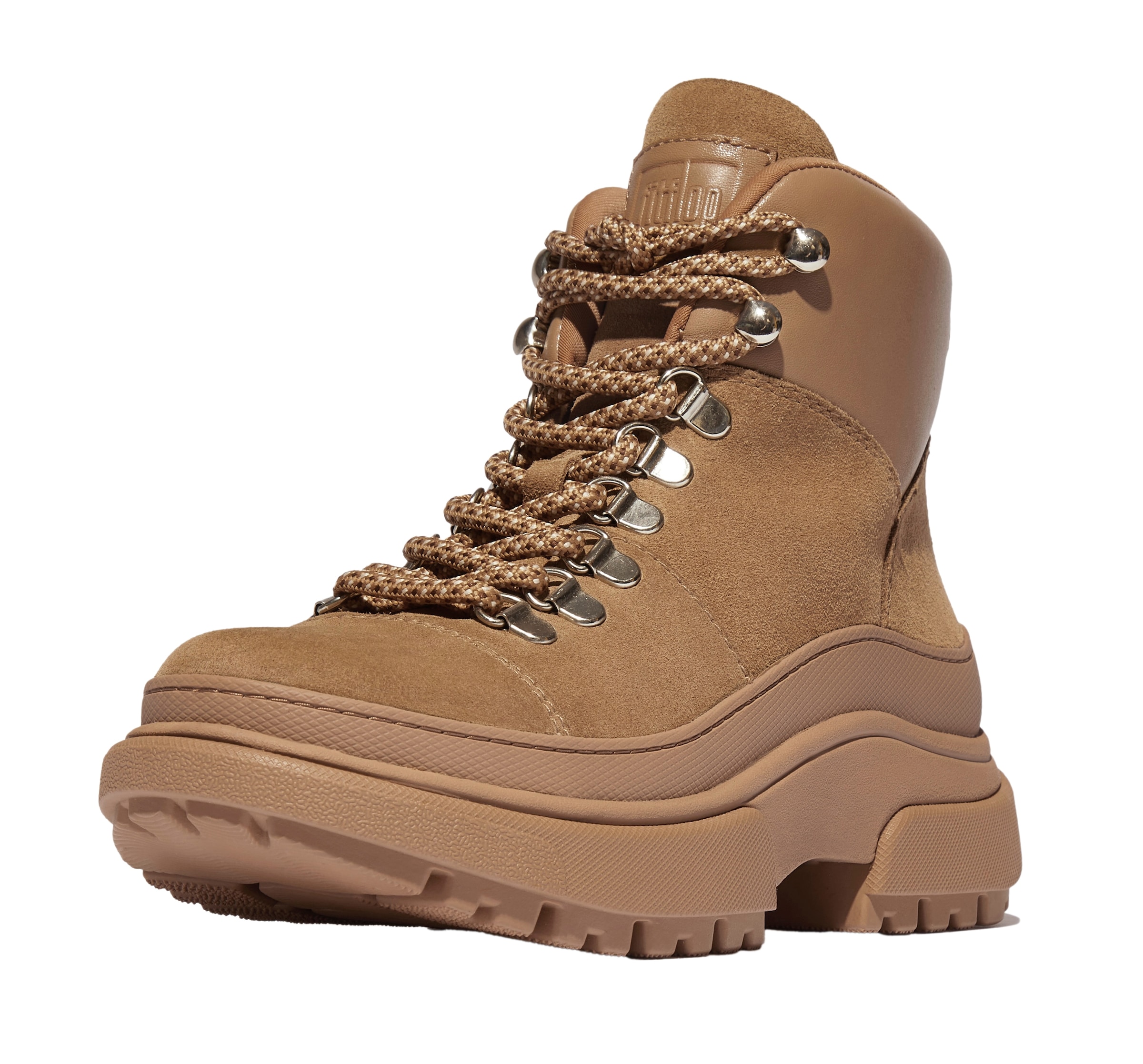Fitflop Schnürboots »WYLDER SUEDE HIKER-LACE BOOTS«, Trekking Boots, Schnürstiefel mit robuster Plateausohle