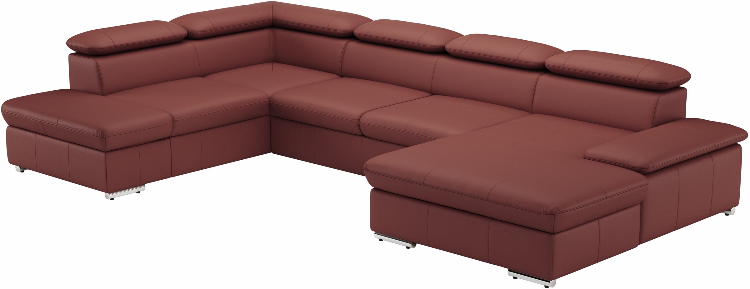 sit&more Wohnlandschaft »Valantine U-Form«, inkl. Kopf- und Armteilverstellung, wahlweise mit Bettfunktion