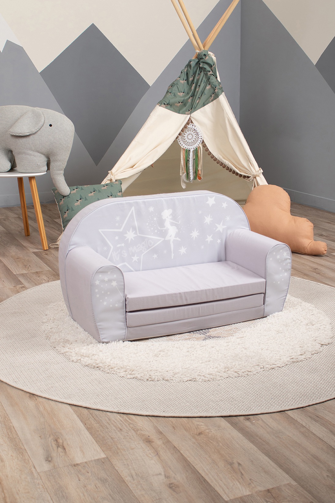 ✵ Knorrtoys® Sofa »Fairy Grey«, für Kinder; Made in Europe günstig ordern |  Jelmoli-Versand