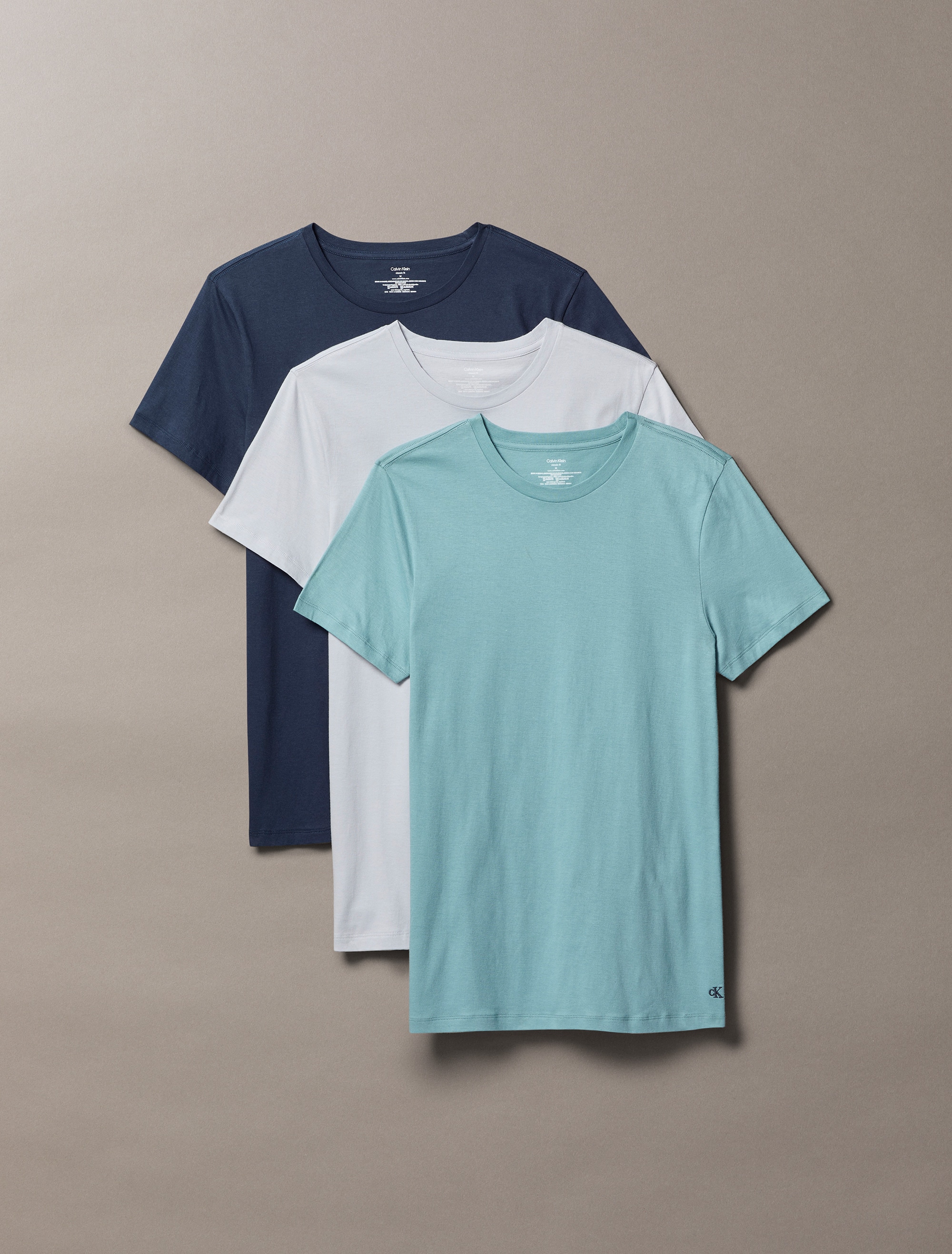 Calvin Klein Underwear T-Shirt »S/S CREW NECK 3PK« Packung, 3er-Pack, 3 Stk. mit Logostickerei