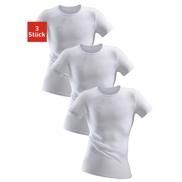 Clipper Unterhemd, (3 St.), schlichtes Basic für jeden Tag - in Feinripp,  Unterziehshirt, T-Shirt online shoppen | Jelmoli-Versand