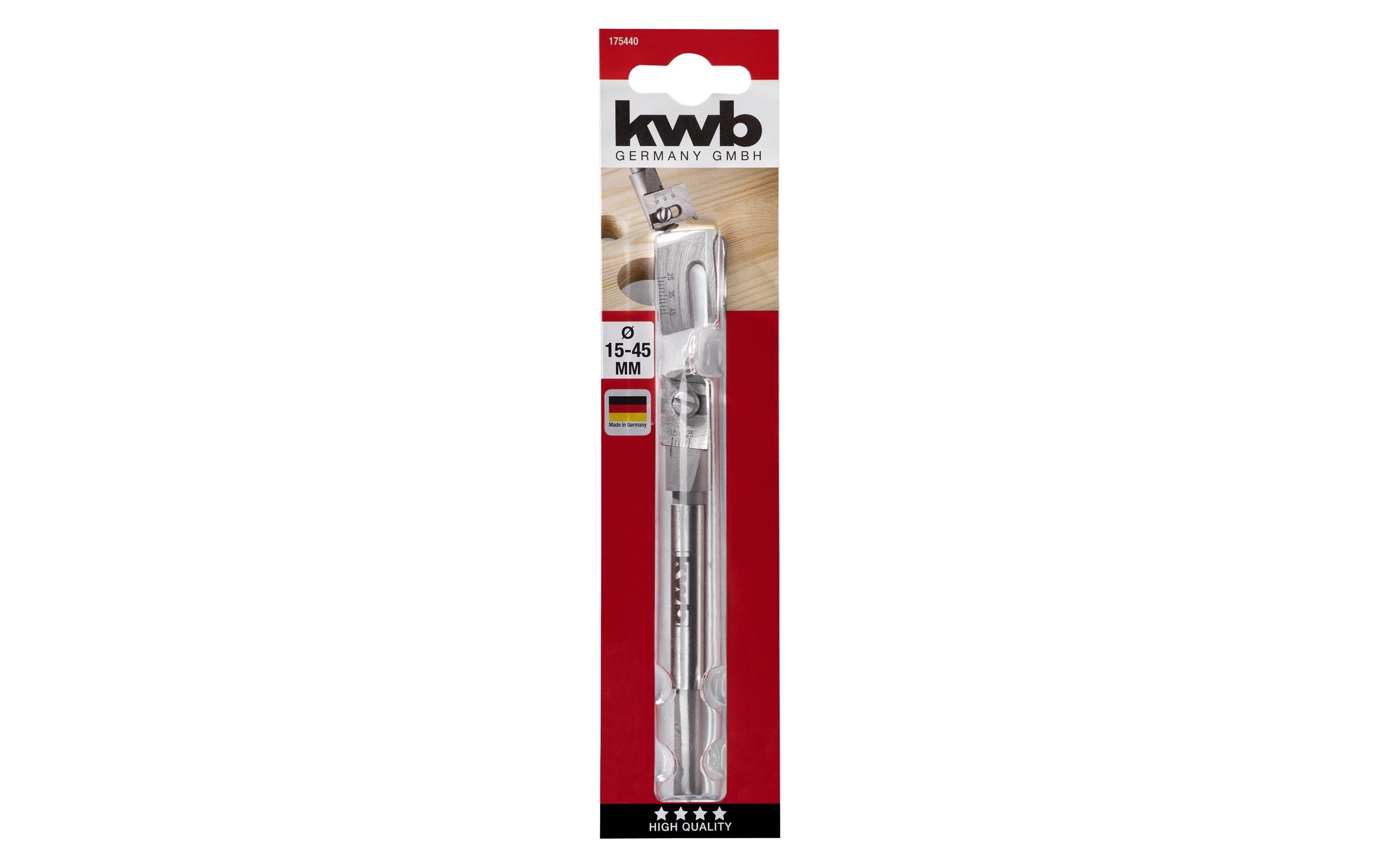 kwb Holzbohrer »15-45 mm verstellbar«