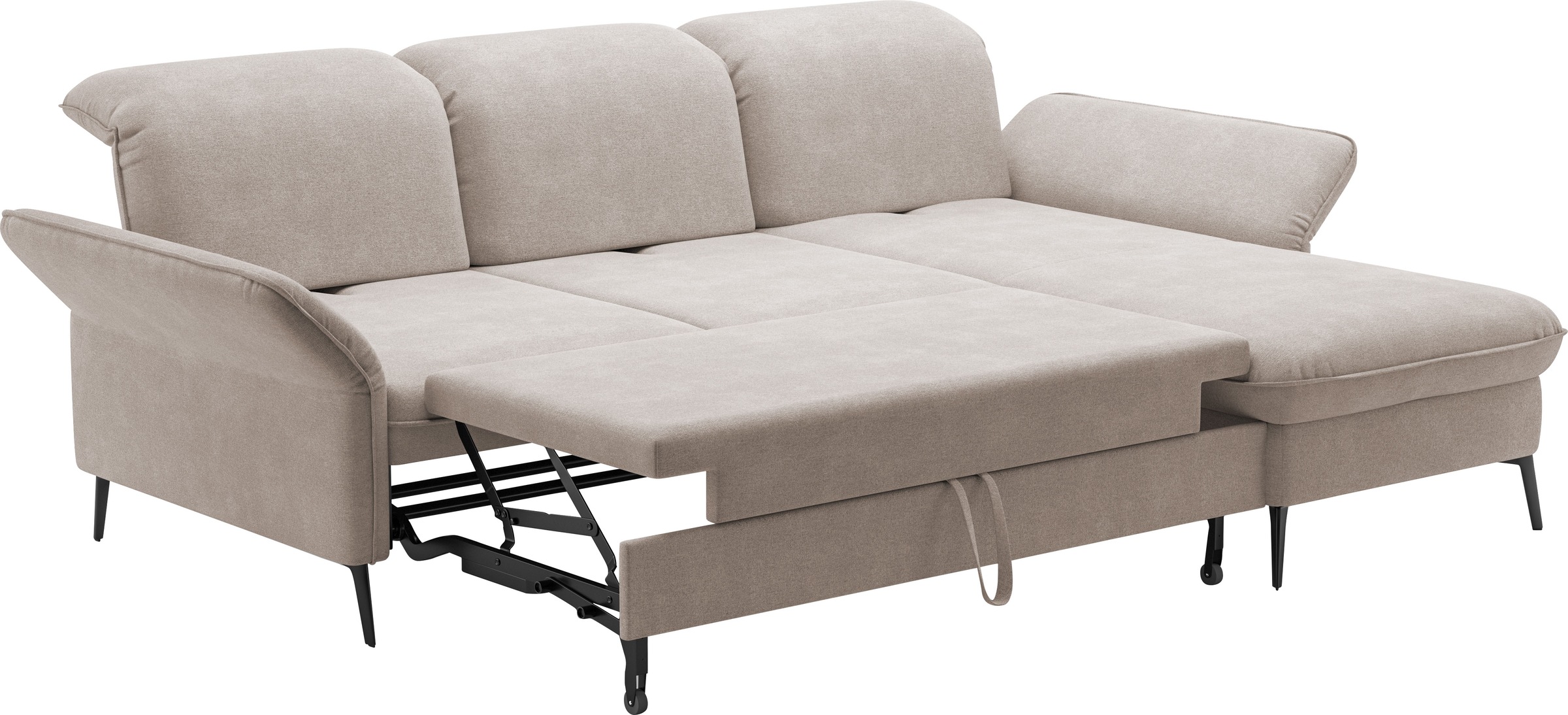 sit&more Ecksofa »Emely, inkl. Sitztiefenverstellung«, wahlweise mit Bettfunktion,Bettkasten,Kopf- & Armteilverstellung