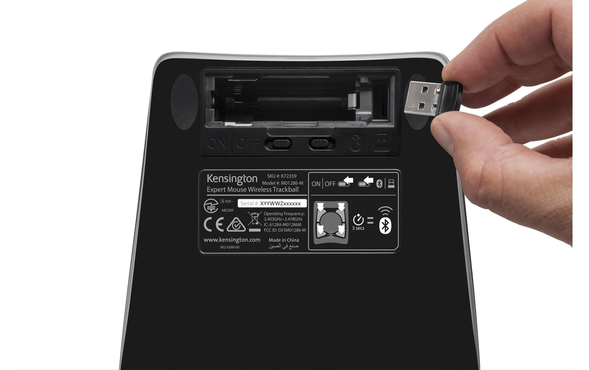 KENSINGTON Funk-Trackball »ball Expert«, Bluetooth
