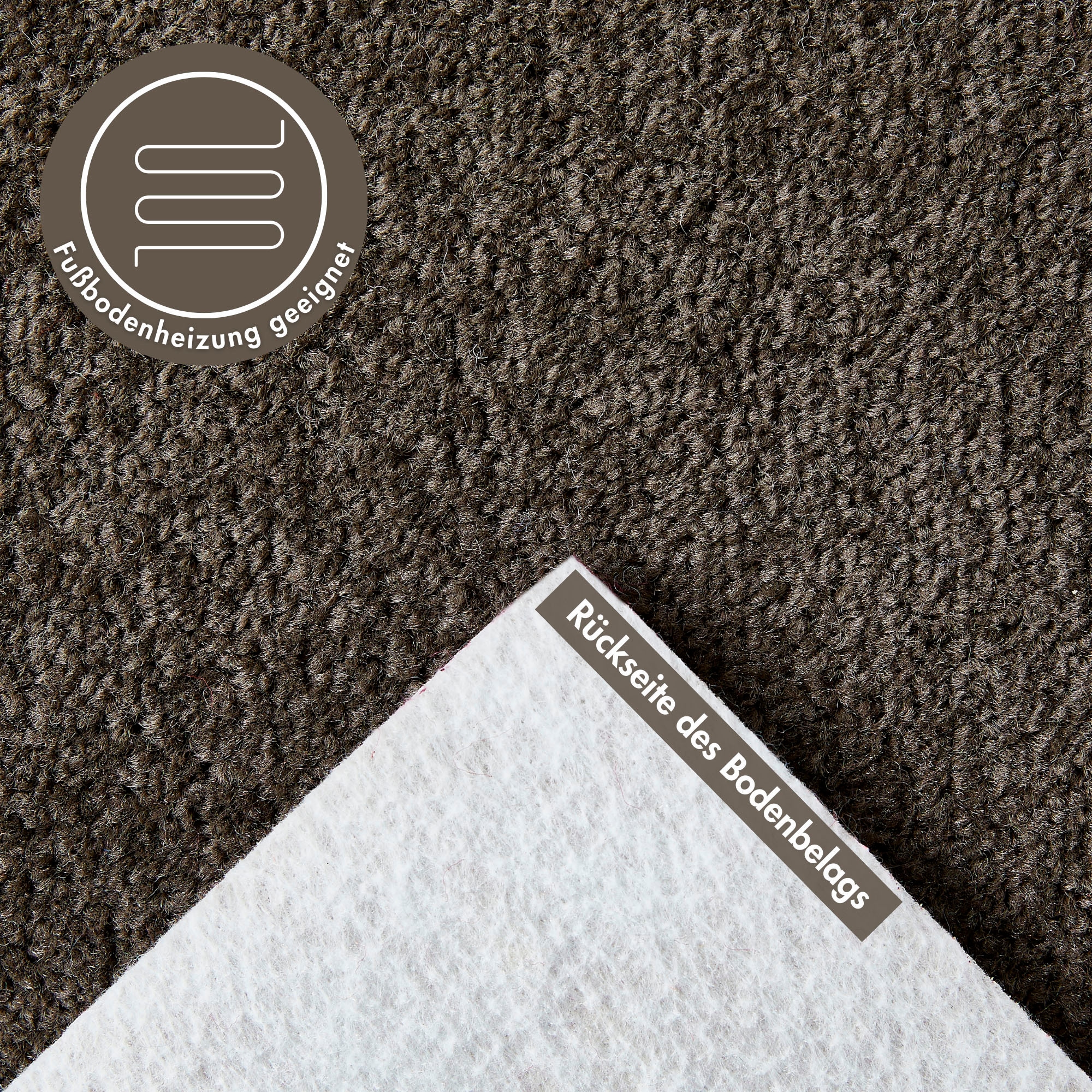 Andiamo Teppichboden »Ines, Kräuselvelours, Made in Netherlands«, rechteckig, 8,5 mm Höhe, Uni Farben, Breite 400 cm, strapazierfähig & pflegeleicht