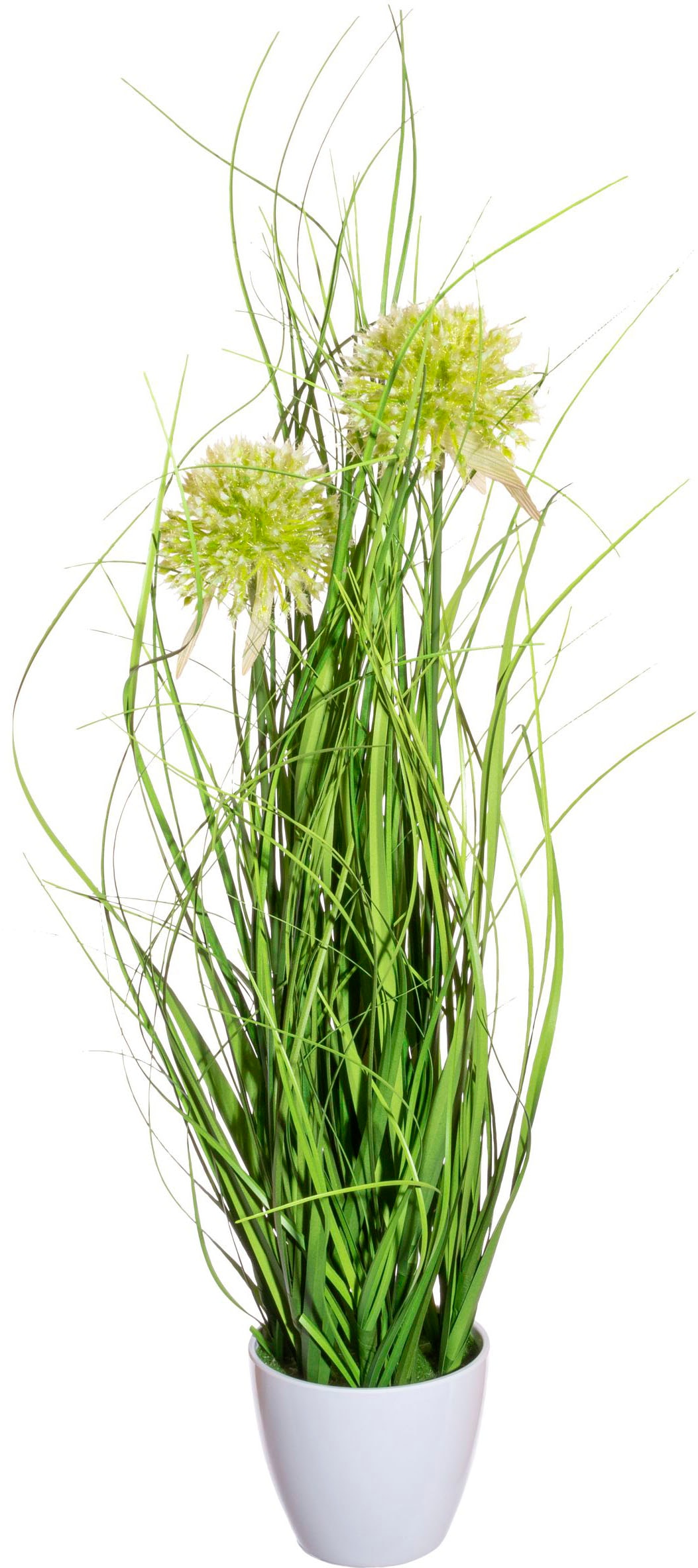 Creativ green Kunstgras »Grasbusch mit Allium«