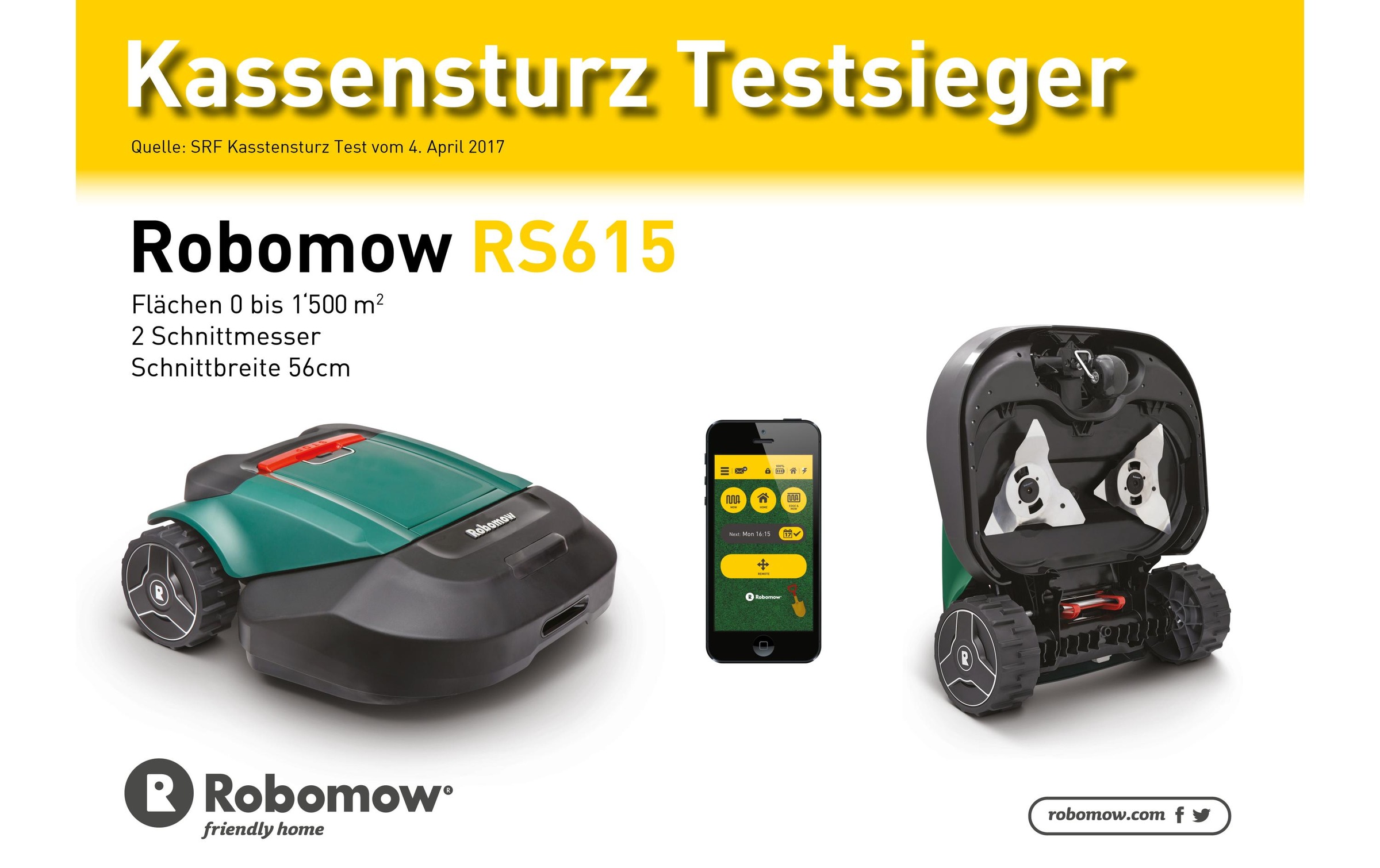 Robomow Rasenmähroboter »RS615u Modell 2018«