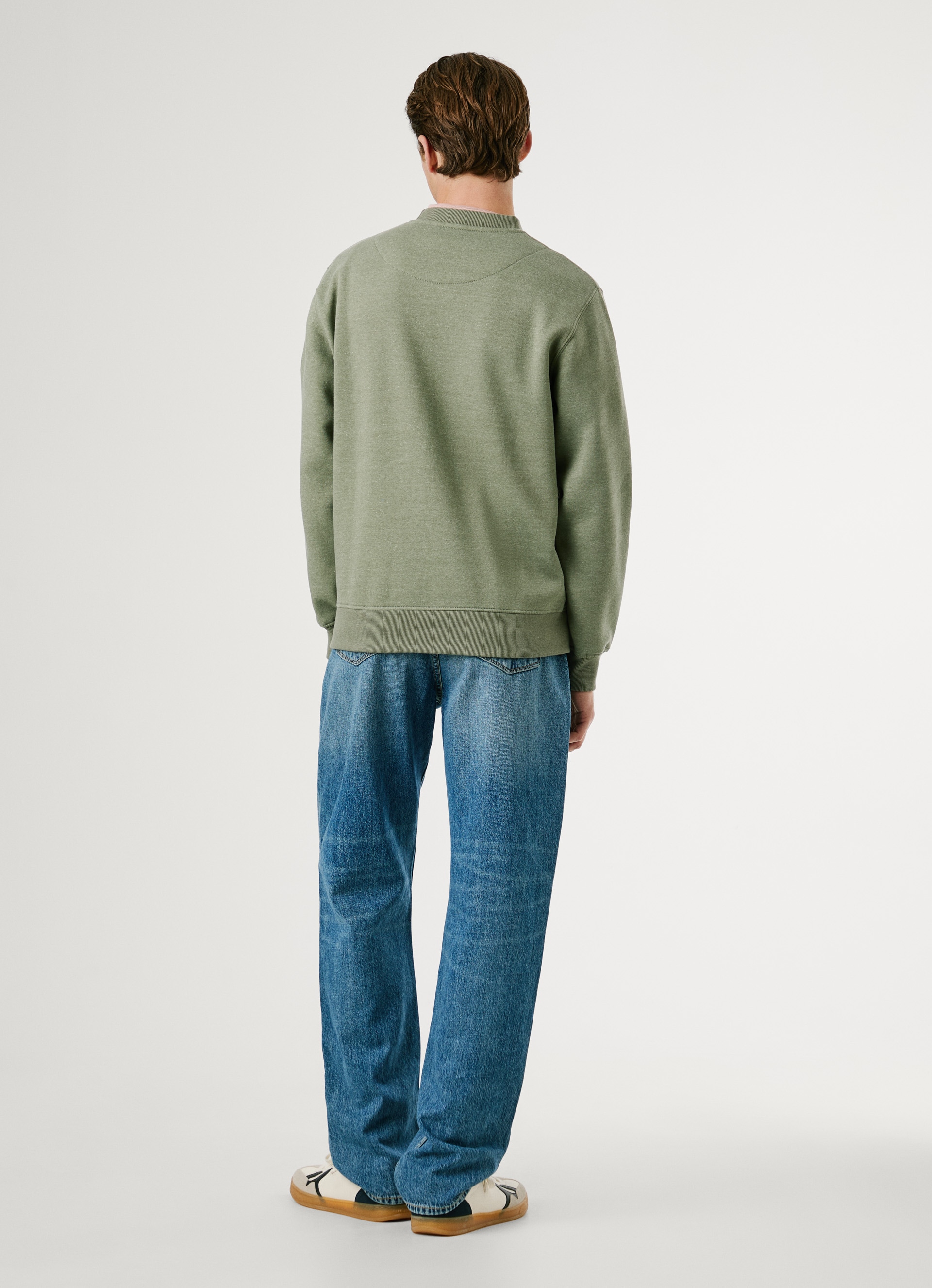 Pepe Jeans Sweatshirt »MACBETH MELANGE CREW«, Rundhalsausschnitt, Logo