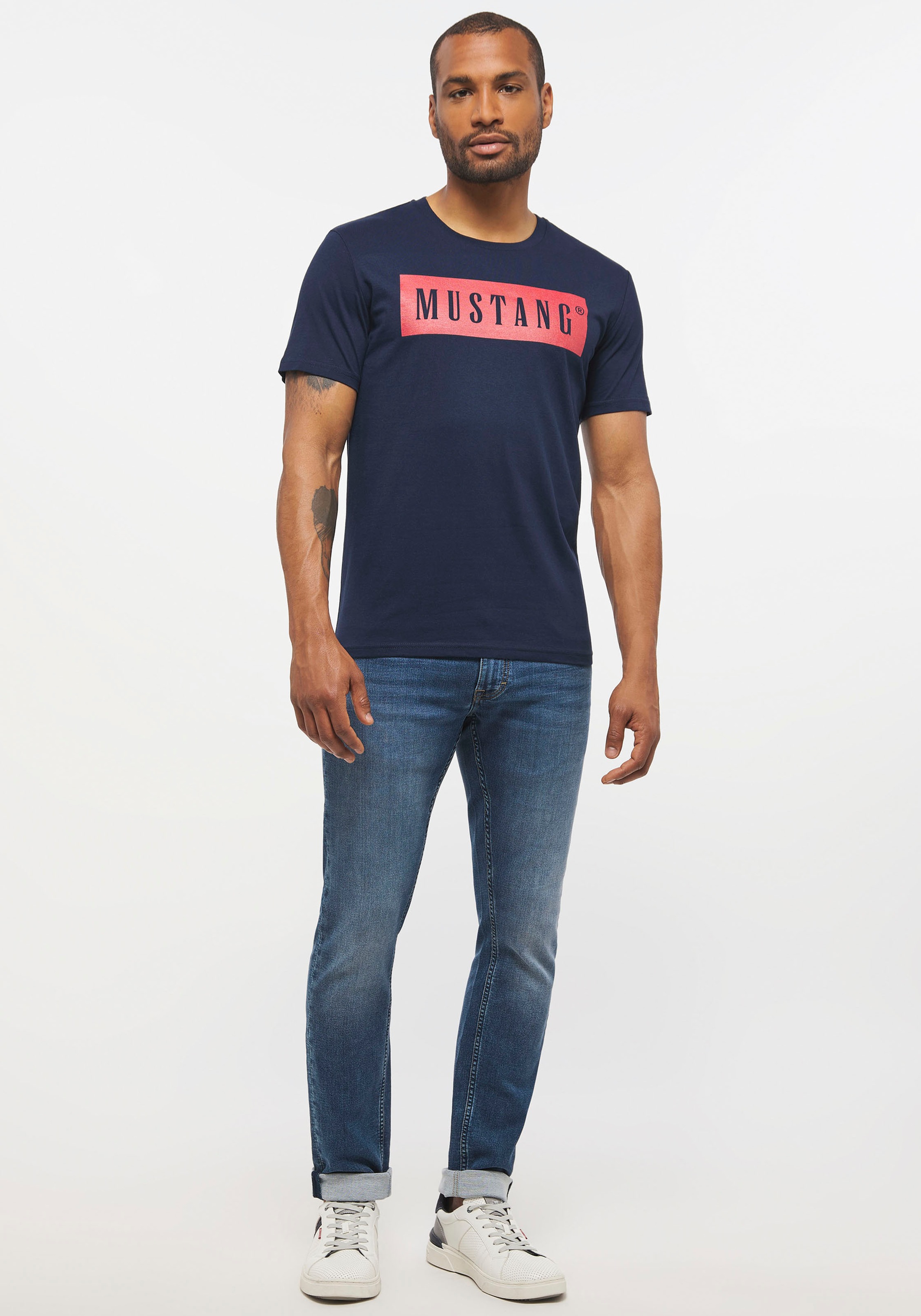 MUSTANG T-Shirt, mit Logoprint kaufen