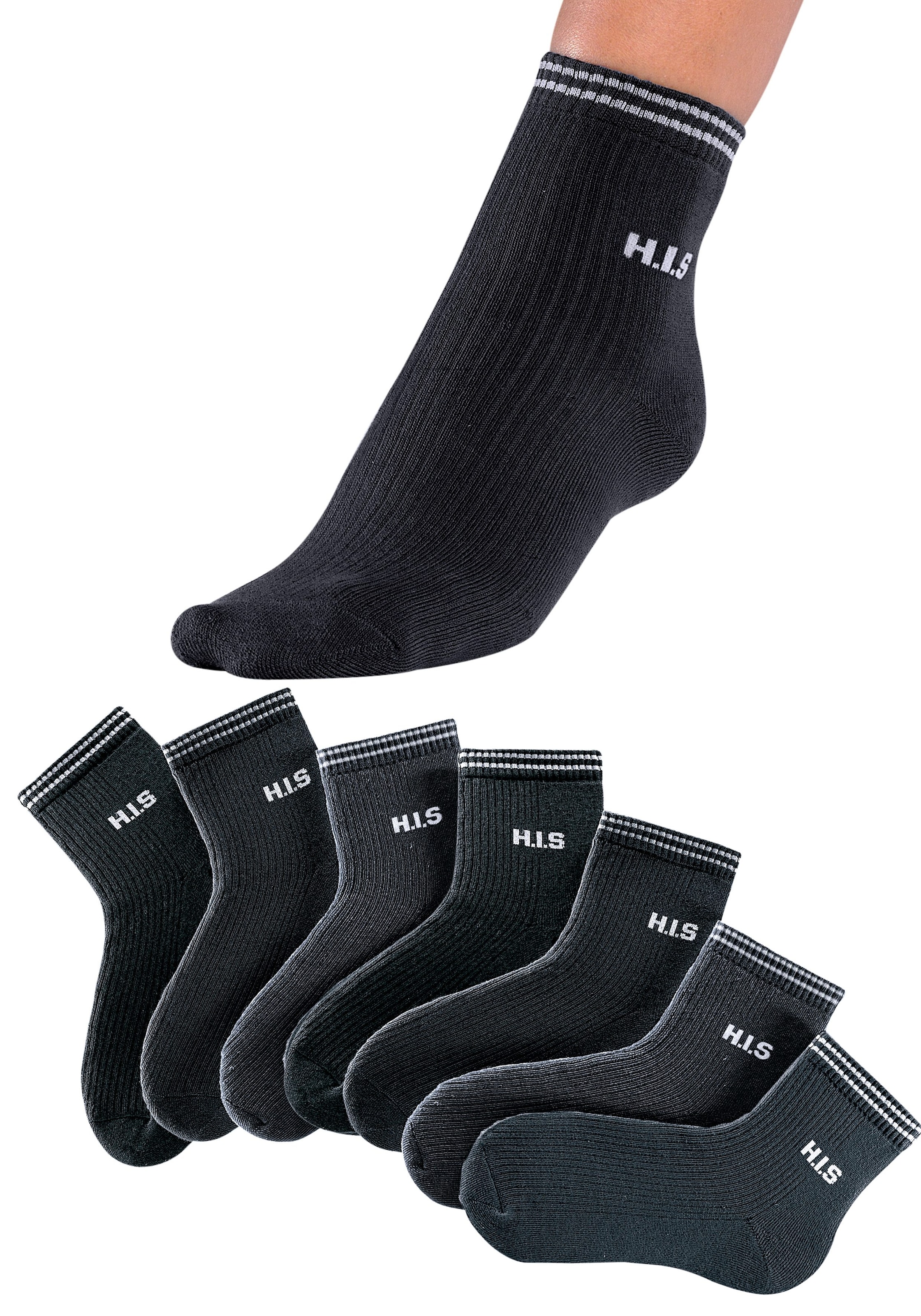 H.I.S Kurzsocken, (Set, 7 Paar), mit Vollfrottee online shoppen bei  Jelmoli-Versand Schweiz