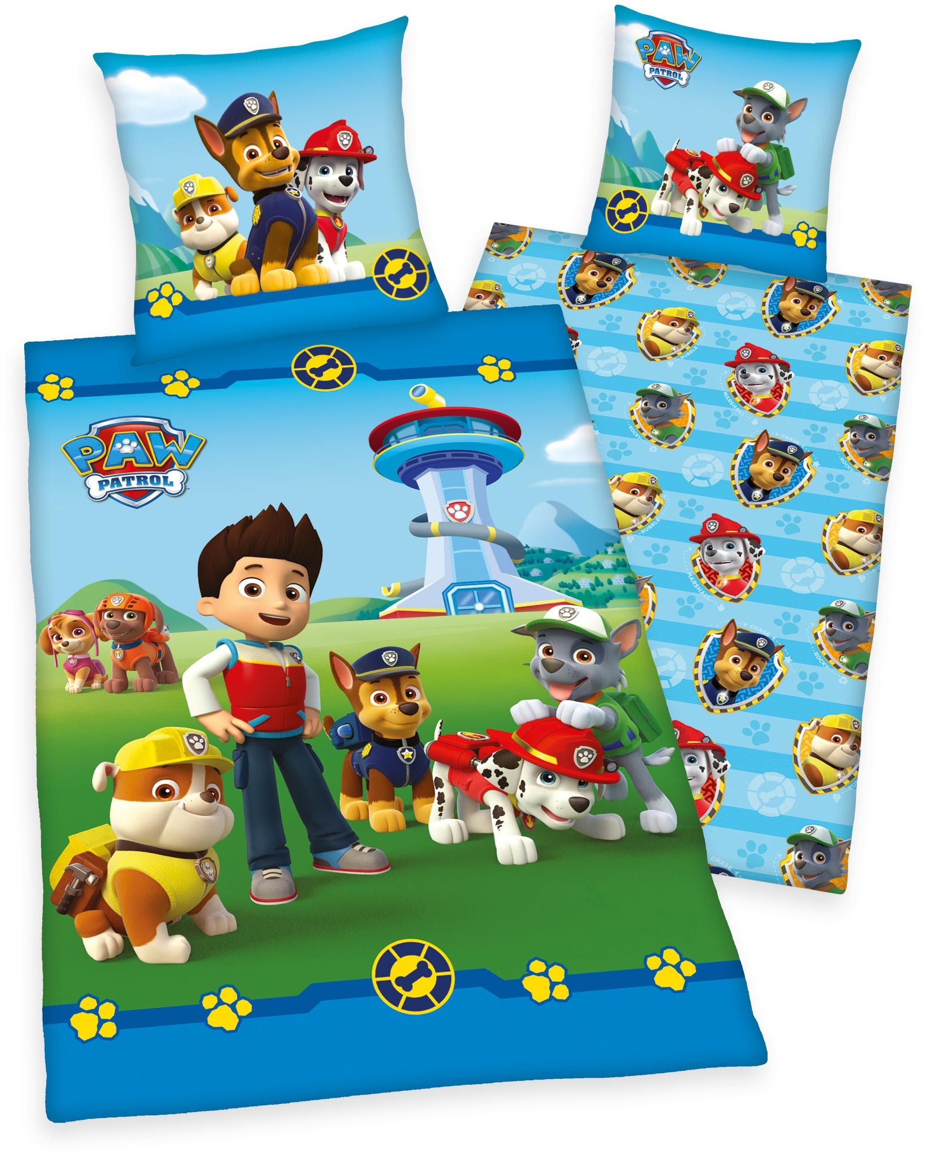PAW PATROL Kinderbettwäsche »Hundetruppe«, (2 tlg.), mit Hunden kaufen